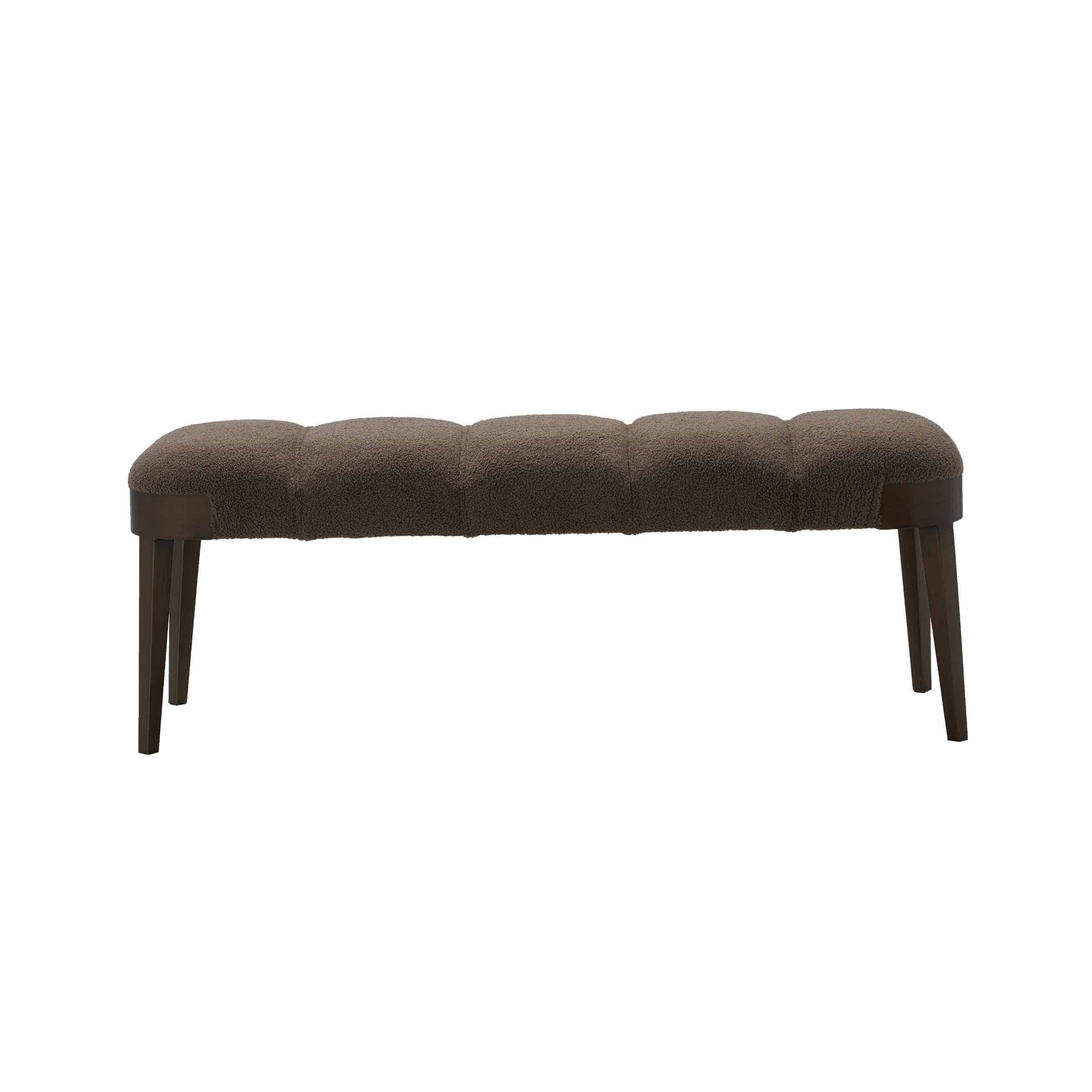 Modern Versatile Tufted Bench - Brown 17102 -  Benches - ebarza Furniture UAE | Shop Modern Furniture in Abu Dhabi & Dubai - مفروشات ايبازرا في الامارات | تسوق اثاث عصري وديكورات مميزة في دبي وابوظبي