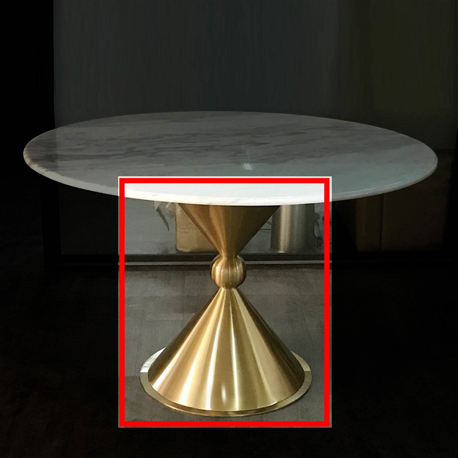 Monaco Golden Dining Table Base Tg-150Base -  Table bases - ebarza Furniture UAE | Shop Modern Furniture in Abu Dhabi & Dubai - مفروشات ايبازرا في الامارات | تسوق اثاث عصري وديكورات مميزة في دبي وابوظبي