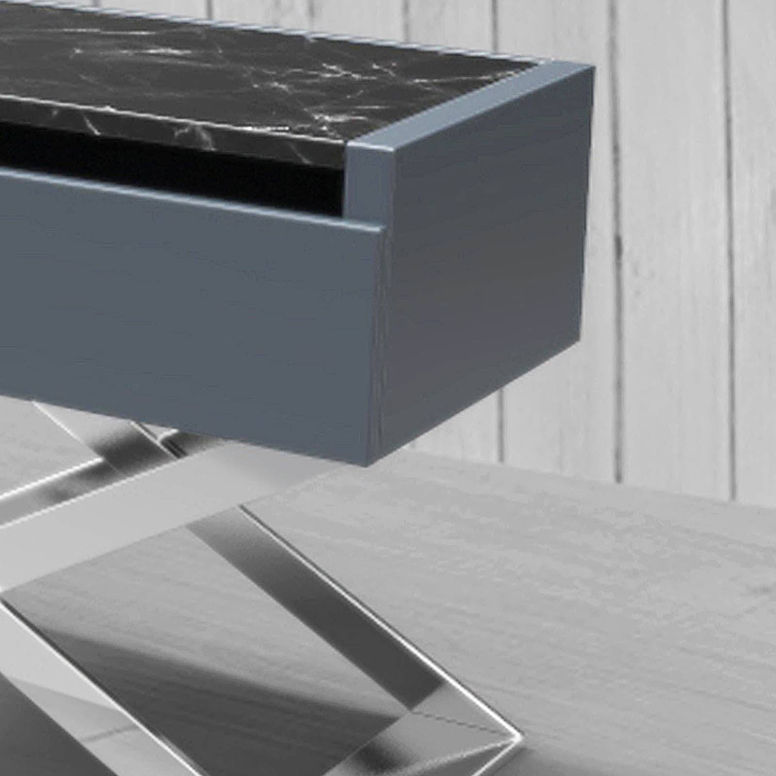 Monaco Nightstand/ Bedside Table 503Nt -  Bedside Tables - ebarza Furniture UAE | Shop Modern Furniture in Abu Dhabi & Dubai - مفروشات ايبازرا في الامارات | تسوق اثاث عصري وديكورات مميزة في دبي وابوظبي