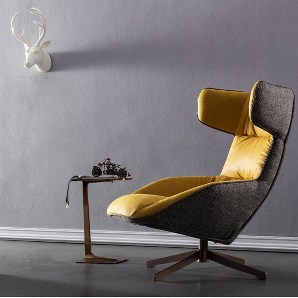AS IS - Monaco Swivel Lounge Chair  LC001 -  DISPLAY ITEM - ebarza Furniture UAE | Shop Modern Furniture in Abu Dhabi & Dubai - مفروشات ايبازرا في الامارات | تسوق اثاث عصري وديكورات مميزة في دبي وابوظبي