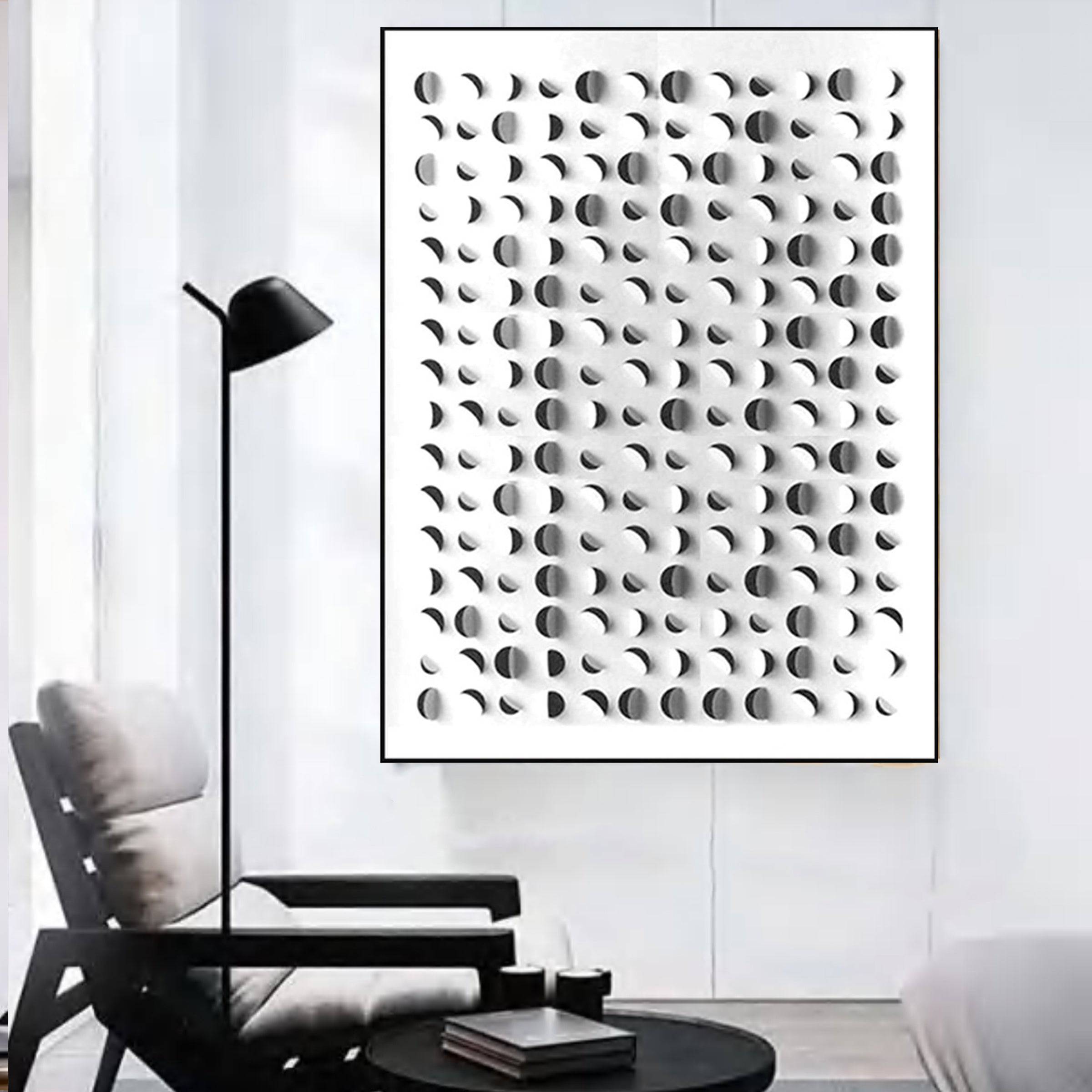 Moon Print Painting Paperboard And Aluminum Alloy Wall Art Fa-H2020A -  Paintings - ebarza Furniture UAE | Shop Modern Furniture in Abu Dhabi & Dubai - مفروشات ايبازرا في الامارات | تسوق اثاث عصري وديكورات مميزة في دبي وابوظبي