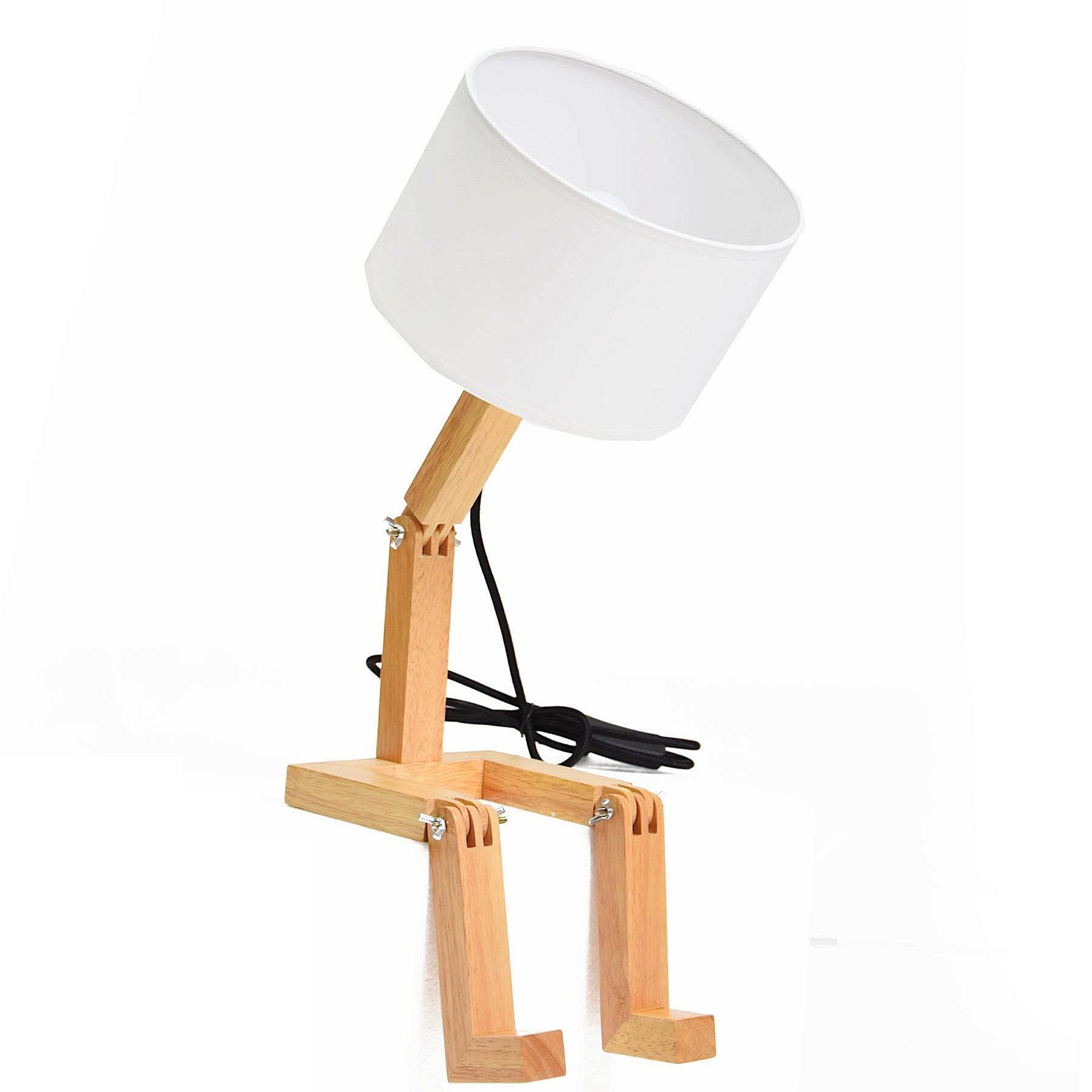 Mr.Lonley Solid Wood Table Lamp Bpmt01-N -  Desk\table Lamps - ebarza Furniture UAE | Shop Modern Furniture in Abu Dhabi & Dubai - مفروشات ايبازرا في الامارات | تسوق اثاث عصري وديكورات مميزة في دبي وابوظبي