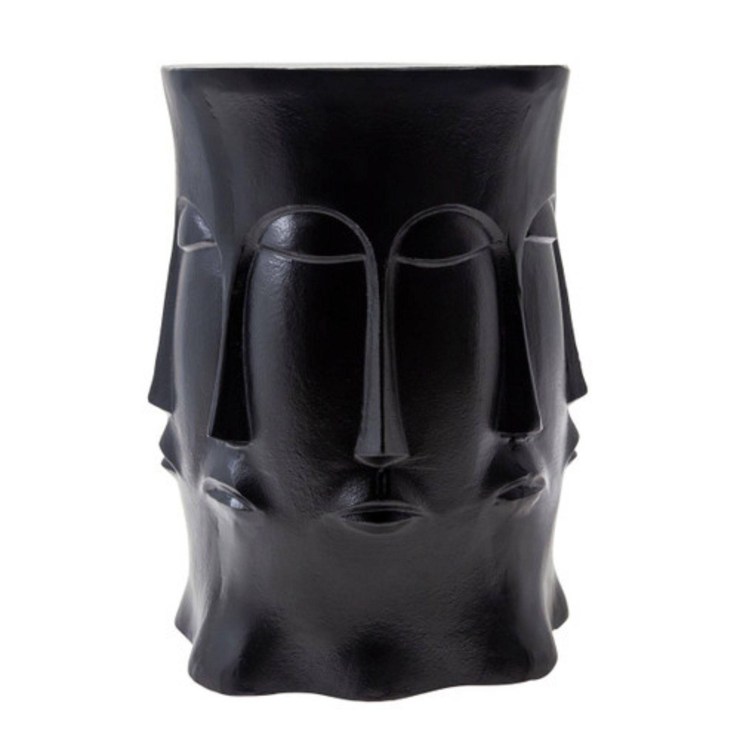 Multi Faced Metal Stool - Black 15567-01 -  Poufs - ebarza Furniture UAE | Shop Modern Furniture in Abu Dhabi & Dubai - مفروشات ايبازرا في الامارات | تسوق اثاث عصري وديكورات مميزة في دبي وابوظبي