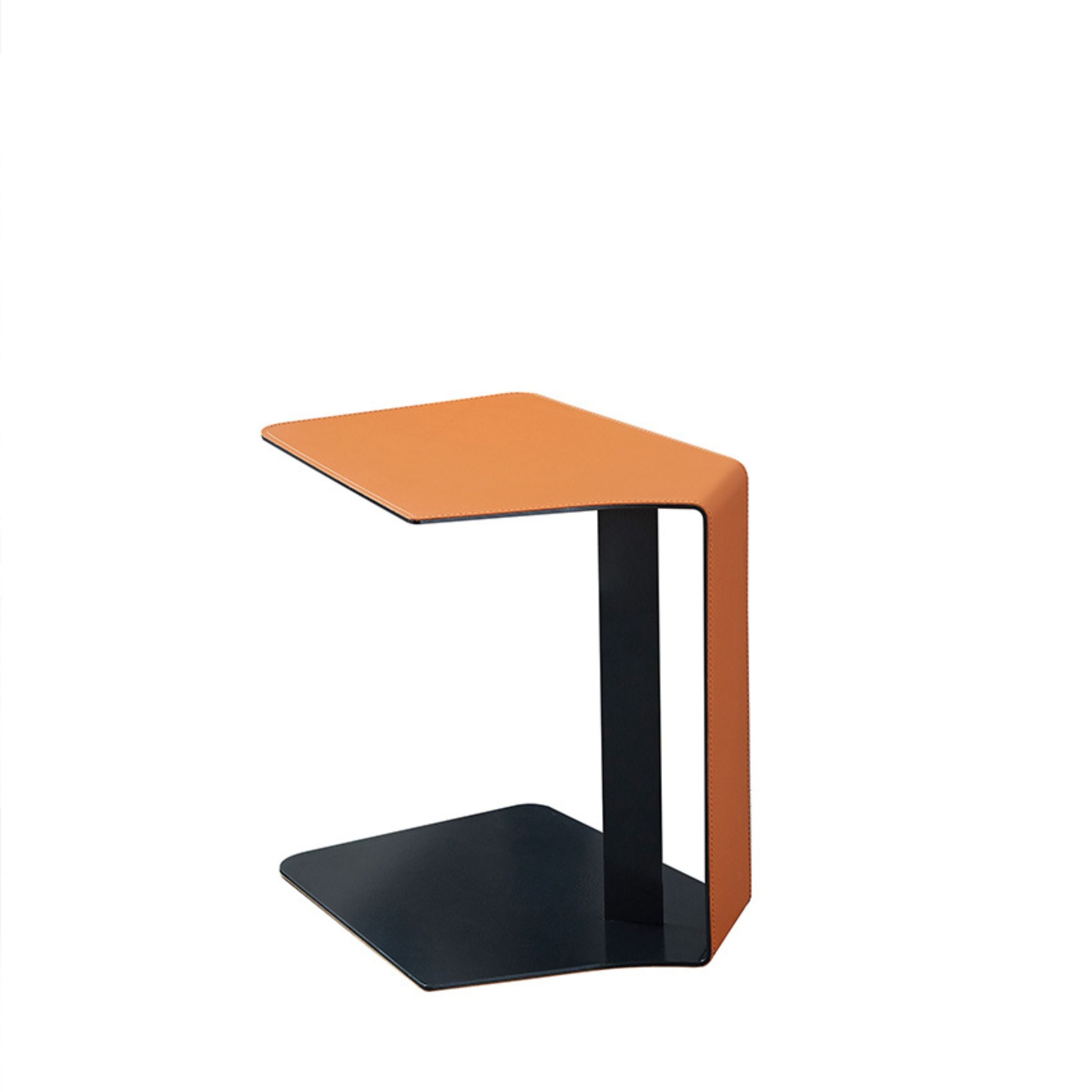 Display Item - Mycroft Saddle Leather Side Table MLL-D50 Nakheel -  DISPLAY ITEM - ebarza Furniture UAE | Shop Modern Furniture in Abu Dhabi & Dubai - مفروشات ايبازرا في الامارات | تسوق اثاث عصري وديكورات مميزة في دبي وابوظبي