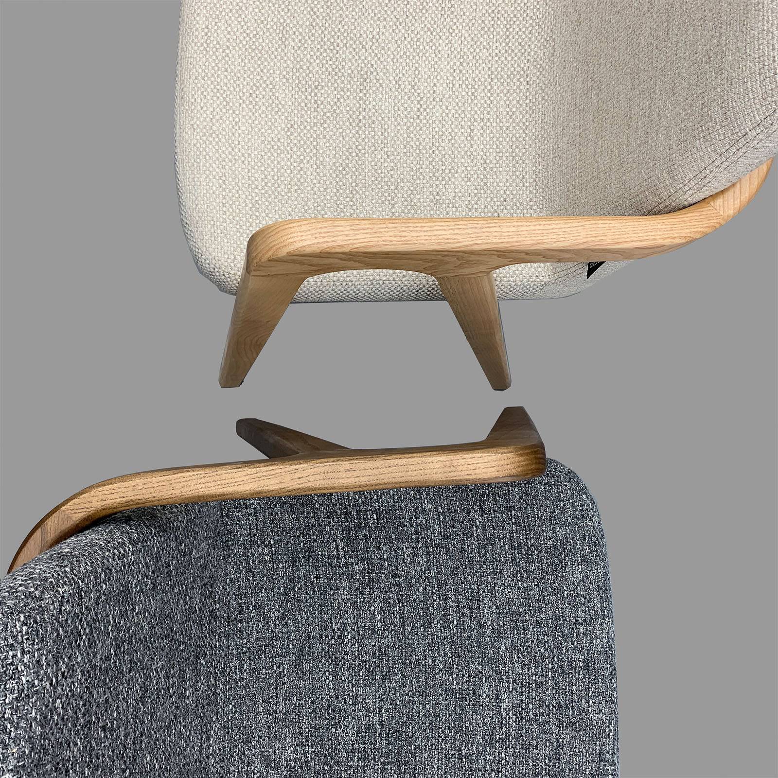 Natura  Solid Ash Wood Chair Cosmic48-Grey-Naturach -  Chairs - ebarza Furniture UAE | Shop Modern Furniture in Abu Dhabi & Dubai - مفروشات ايبازرا في الامارات | تسوق اثاث عصري وديكورات مميزة في دبي وابوظبي