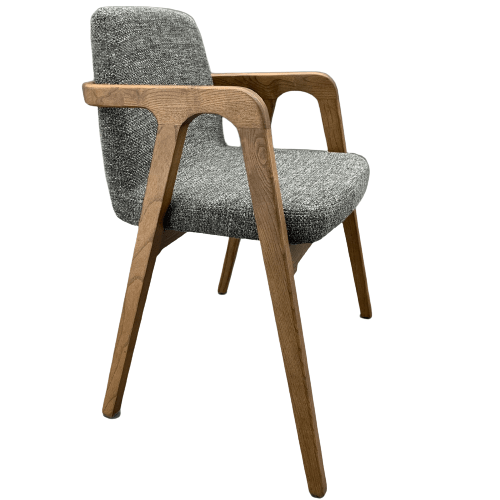 Natura  Solid Ash Wood Chair Cosmic48-Grey-Naturach -  Chairs - ebarza Furniture UAE | Shop Modern Furniture in Abu Dhabi & Dubai - مفروشات ايبازرا في الامارات | تسوق اثاث عصري وديكورات مميزة في دبي وابوظبي