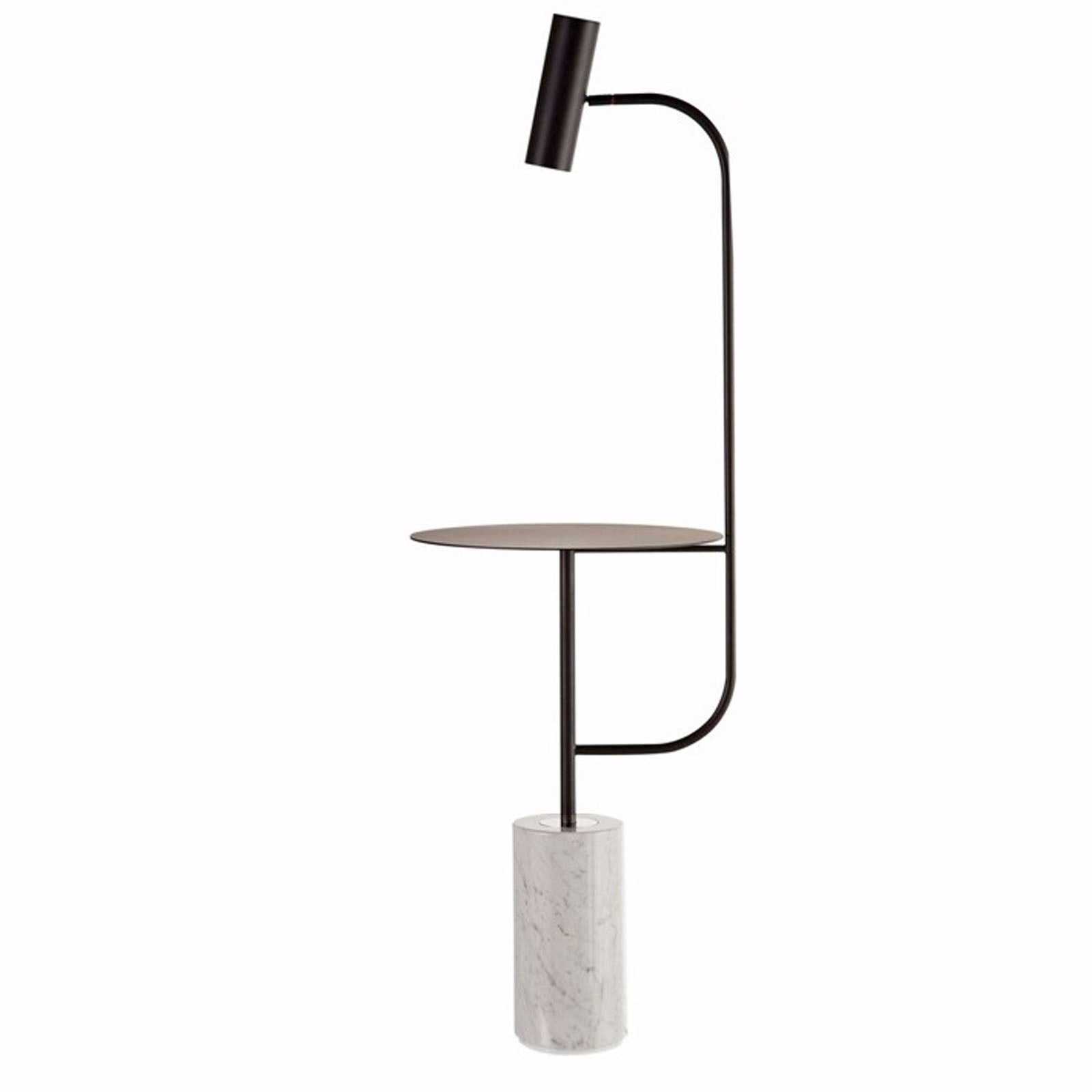 Pre-order 35 Days Delivery Natural Marble Floor Lamp Table Cy-New-043-B -  Floor Lamps - ebarza Furniture UAE | Shop Modern Furniture in Abu Dhabi & Dubai - مفروشات ايبازرا في الامارات | تسوق اثاث عصري وديكورات مميزة في دبي وابوظبي