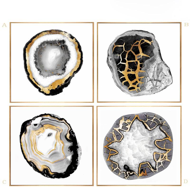 Natural Rock Wall Art Metal & Glass& Cardboard Fl-H261B -  Paintings - ebarza Furniture UAE | Shop Modern Furniture in Abu Dhabi & Dubai - مفروشات ايبازرا في الامارات | تسوق اثاث عصري وديكورات مميزة في دبي وابوظبي