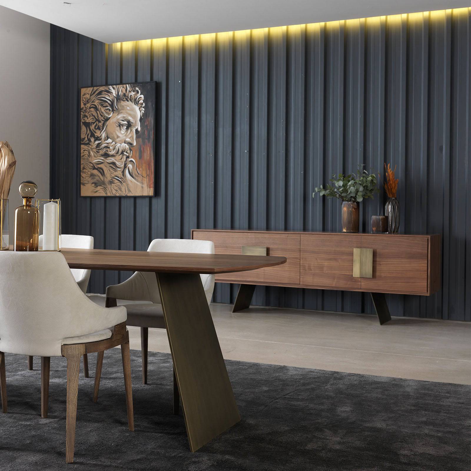 Next Dining Table Next007 -  Dining Tables - ebarza Furniture UAE | Shop Modern Furniture in Abu Dhabi & Dubai - مفروشات ايبازرا في الامارات | تسوق اثاث عصري وديكورات مميزة في دبي وابوظبي