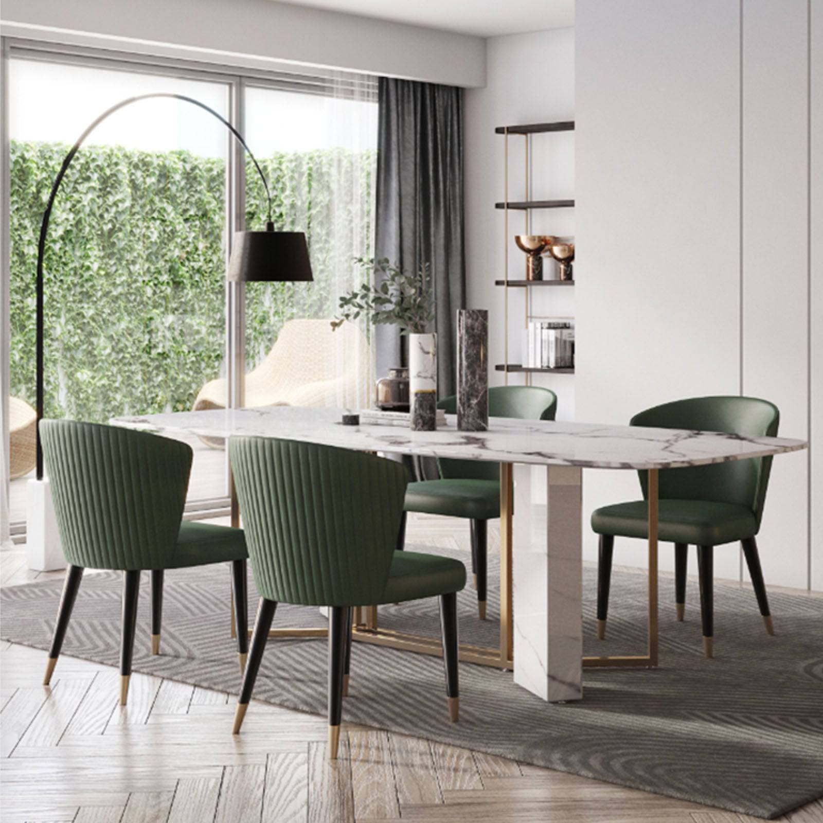 Niort Rectangular Dining Table Tg-396 -  Dining Tables - ebarza Furniture UAE | Shop Modern Furniture in Abu Dhabi & Dubai - مفروشات ايبازرا في الامارات | تسوق اثاث عصري وديكورات مميزة في دبي وابوظبي