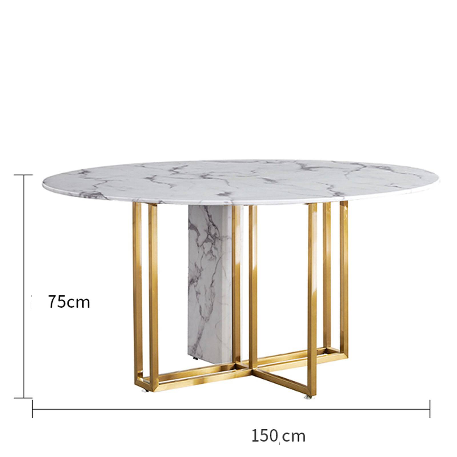 Display Item - Niort Round Dining Table  Tg-395-YAS -  DISPLAY ITEM - ebarza Furniture UAE | Shop Modern Furniture in Abu Dhabi & Dubai - مفروشات ايبازرا في الامارات | تسوق اثاث عصري وديكورات مميزة في دبي وابوظبي