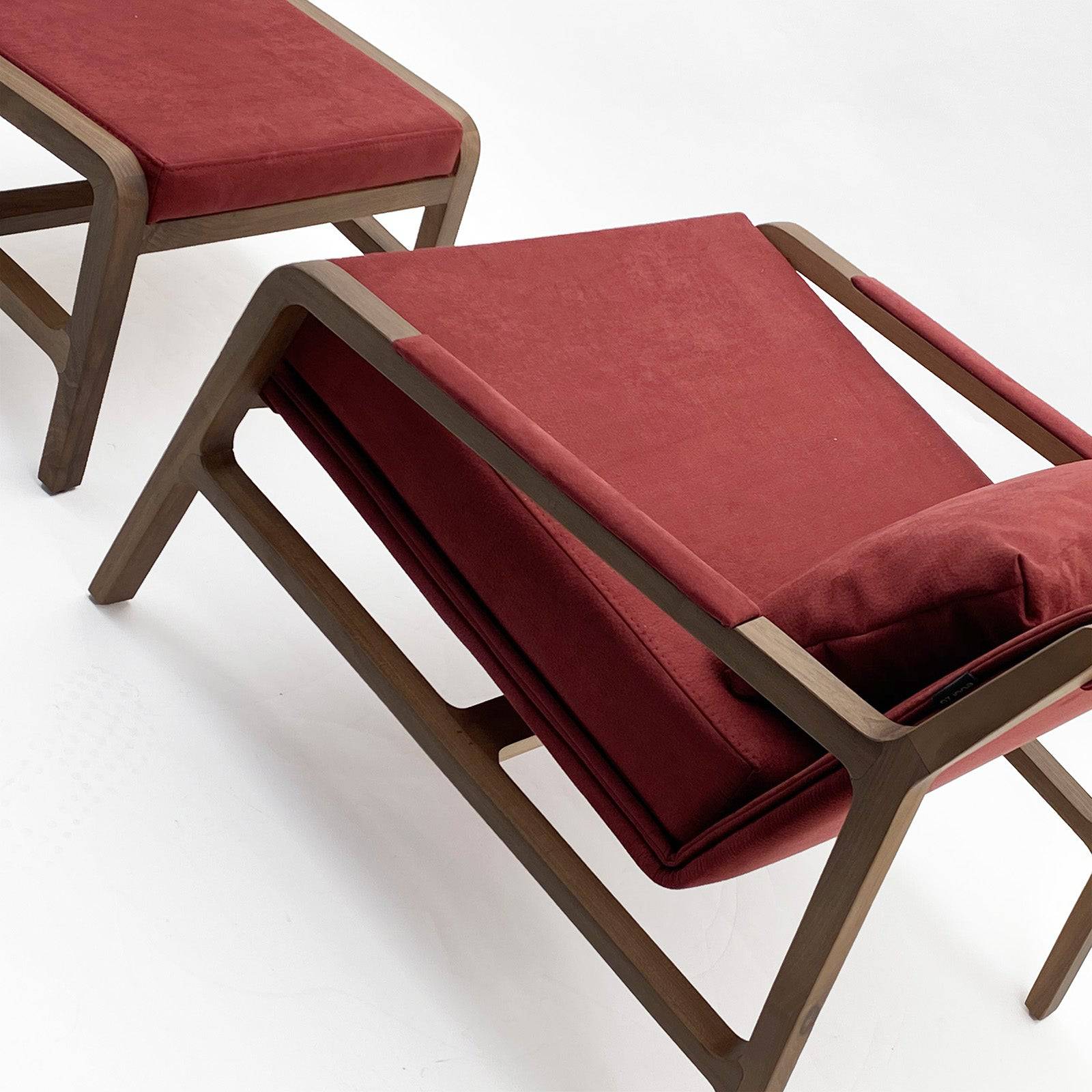 Display Item - Nordic Solid Wood Lounge Chair And Ottoman Nordic-001-R(Rose Berger)Nakheel -  DISPLAY ITEM - ebarza Furniture UAE | Shop Modern Furniture in Abu Dhabi & Dubai - مفروشات ايبازرا في الامارات | تسوق اثاث عصري وديكورات مميزة في دبي وابوظبي