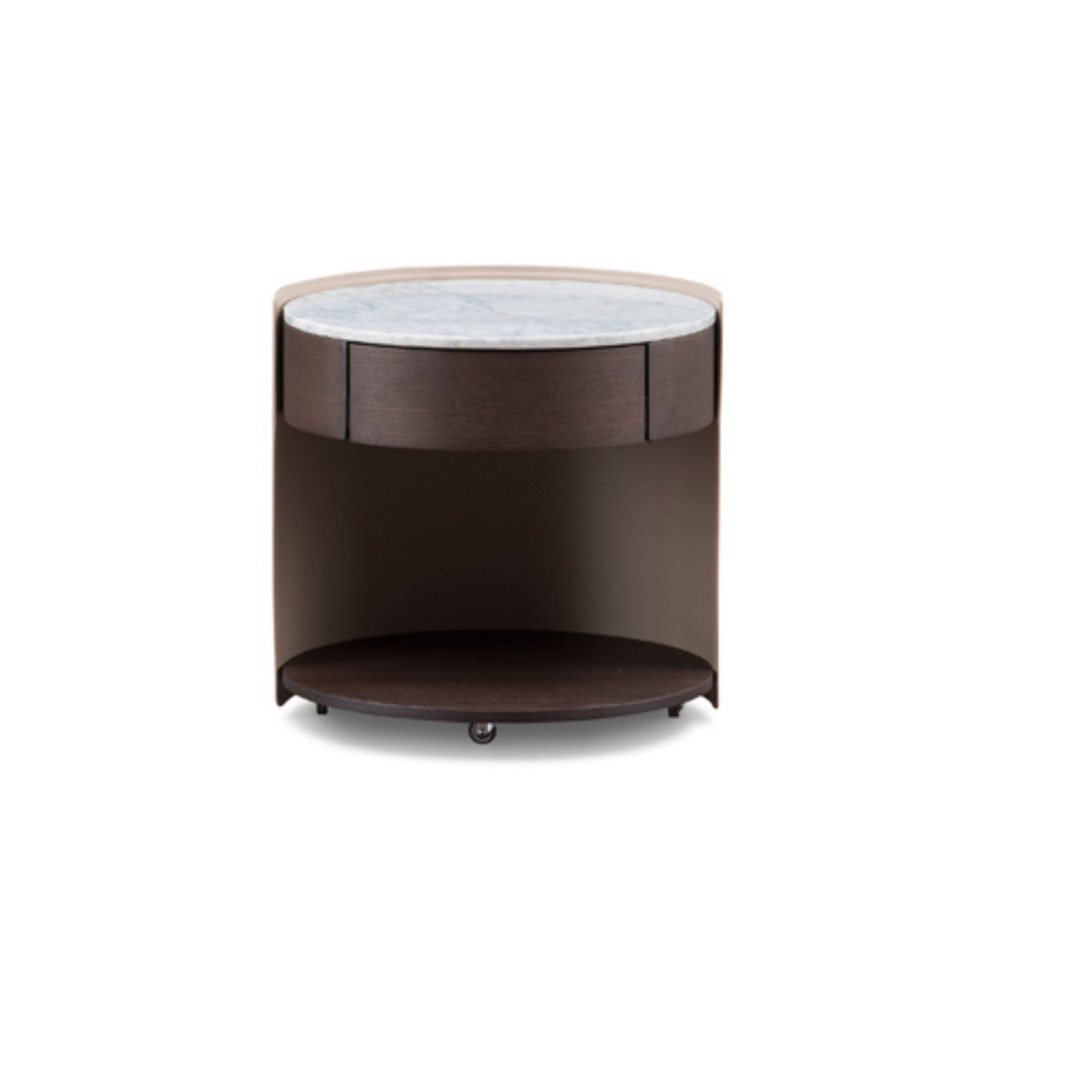 Saddle Leather Bedside Table NS-016 -  Bedside Tables - ebarza Furniture UAE | Shop Modern Furniture in Abu Dhabi & Dubai - مفروشات ايبازرا في الامارات | تسوق اثاث عصري وديكورات مميزة في دبي وابوظبي