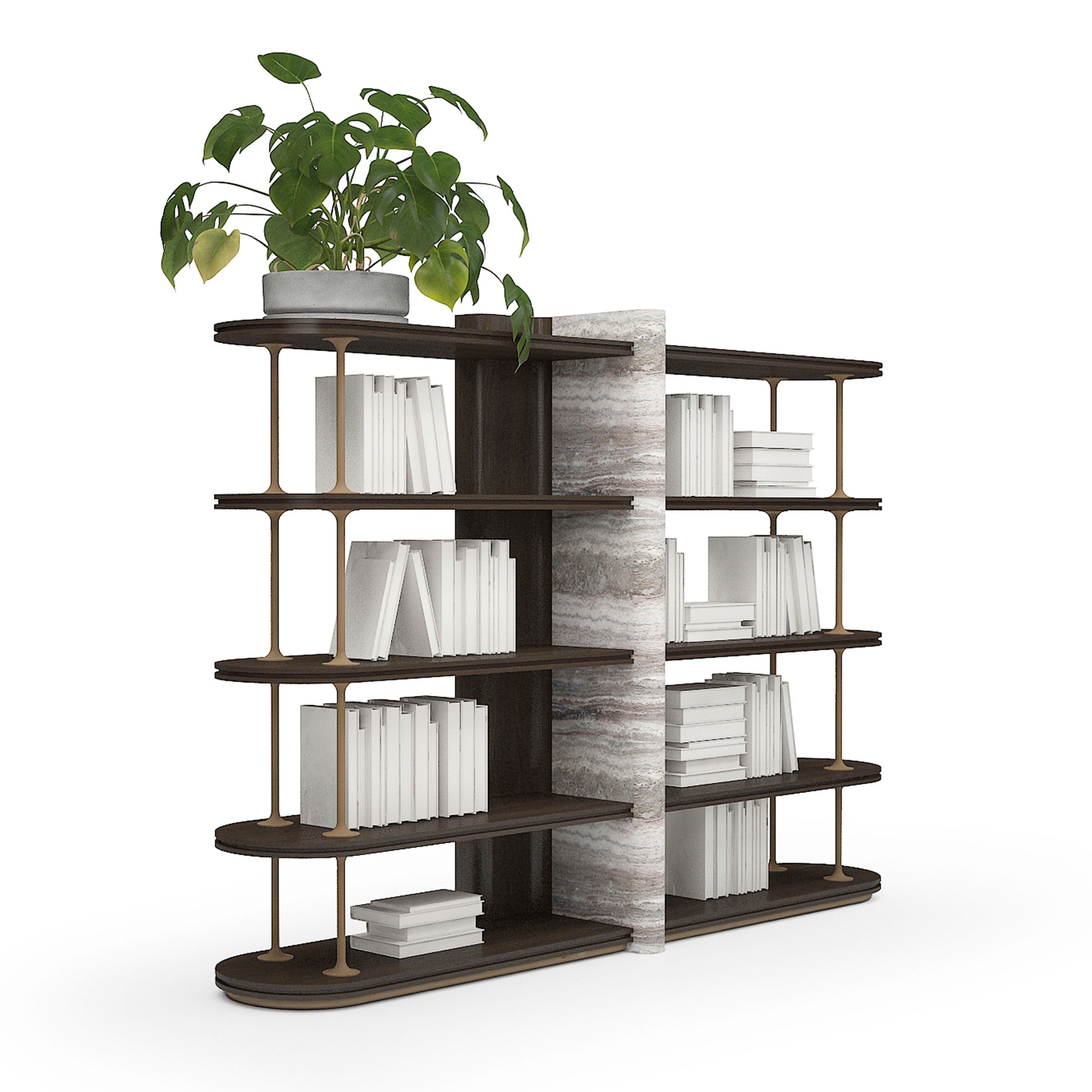 ODEON BOOKSHELF OD-BS-001 -  Shelves - ebarza Furniture UAE | Shop Modern Furniture in Abu Dhabi & Dubai - مفروشات ايبازرا في الامارات | تسوق اثاث عصري وديكورات مميزة في دبي وابوظبي