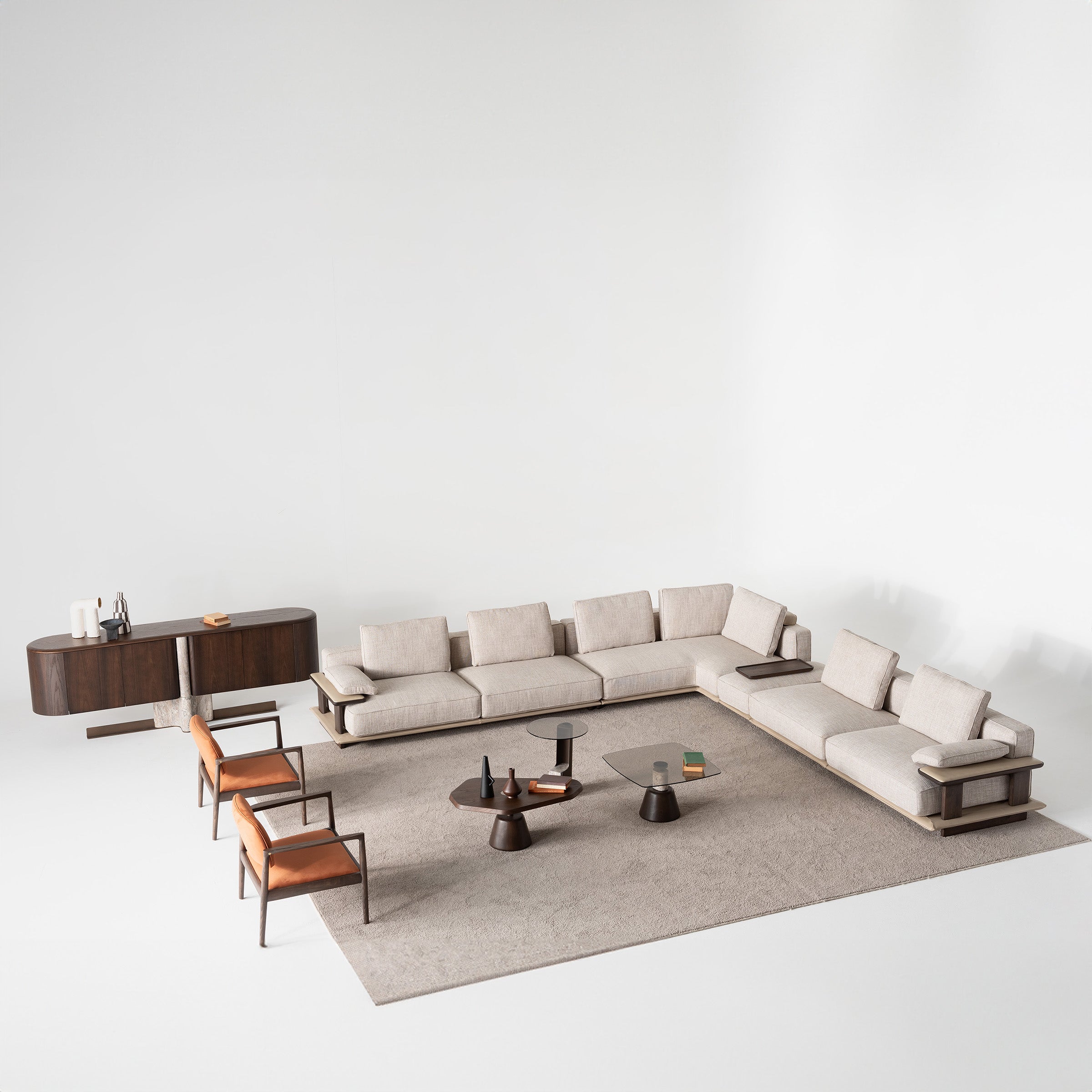 ODEON Corner 190cm MODULE for odeon sofa OD-B-004 -  Sofas - ebarza Furniture UAE | Shop Modern Furniture in Abu Dhabi & Dubai - مفروشات ايبازرا في الامارات | تسوق اثاث عصري وديكورات مميزة في دبي وابوظبي