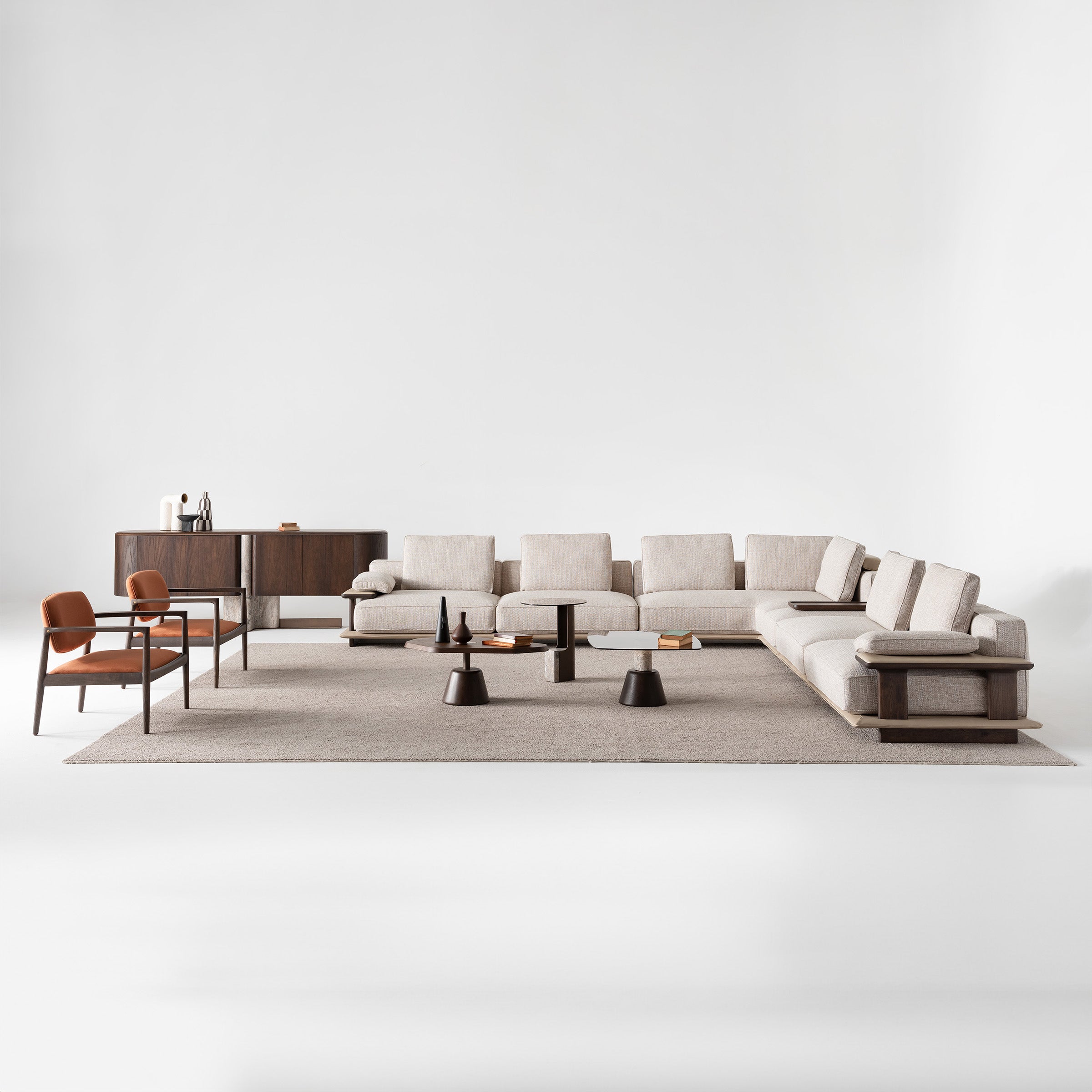 ODEON Corner 190cm MODULE for odeon sofa OD-B-004 -  Sofas - ebarza Furniture UAE | Shop Modern Furniture in Abu Dhabi & Dubai - مفروشات ايبازرا في الامارات | تسوق اثاث عصري وديكورات مميزة في دبي وابوظبي