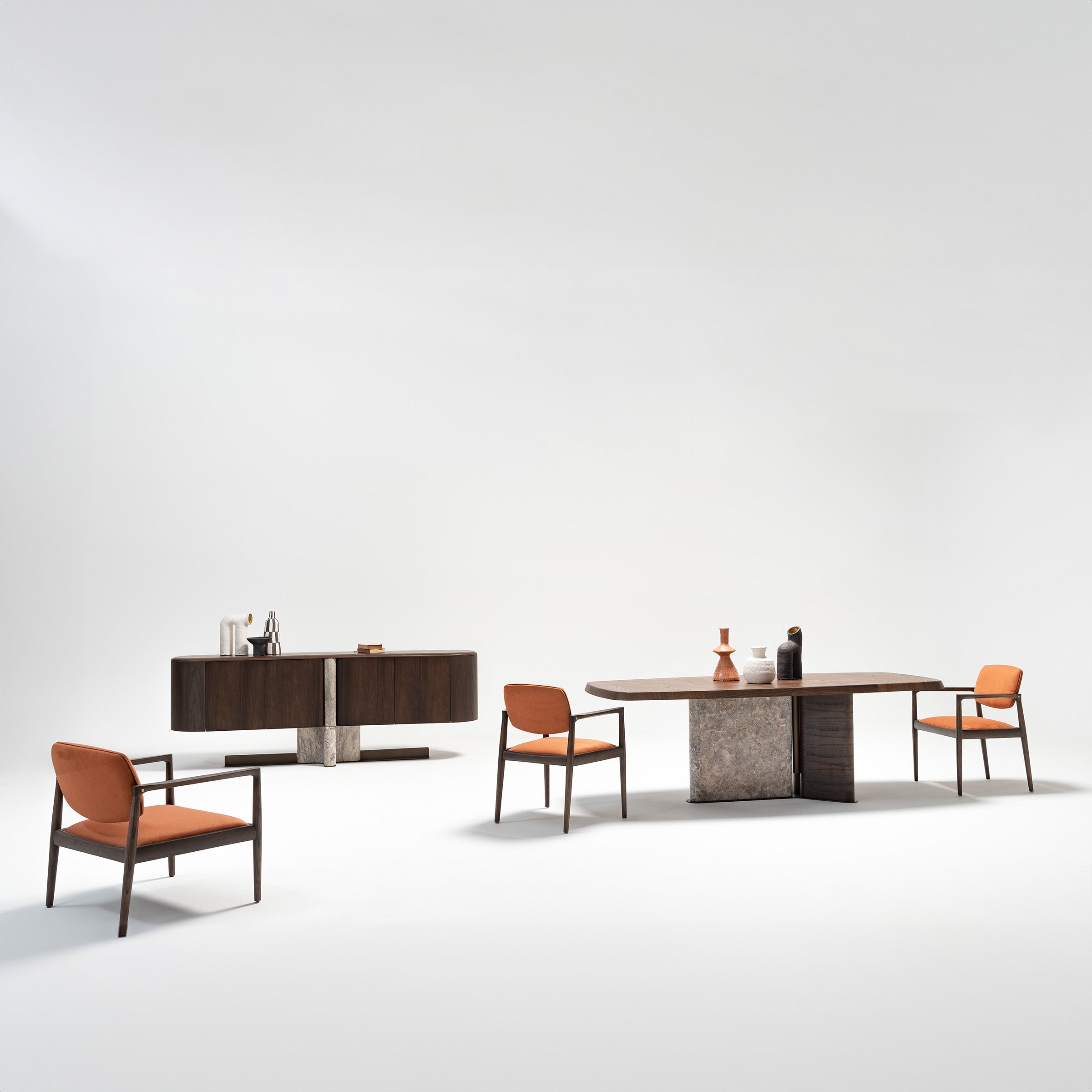 ODEON DINING TABLE 2.78 OD-DT-001 -  Dining Tables - ebarza Furniture UAE | Shop Modern Furniture in Abu Dhabi & Dubai - مفروشات ايبازرا في الامارات | تسوق اثاث عصري وديكورات مميزة في دبي وابوظبي