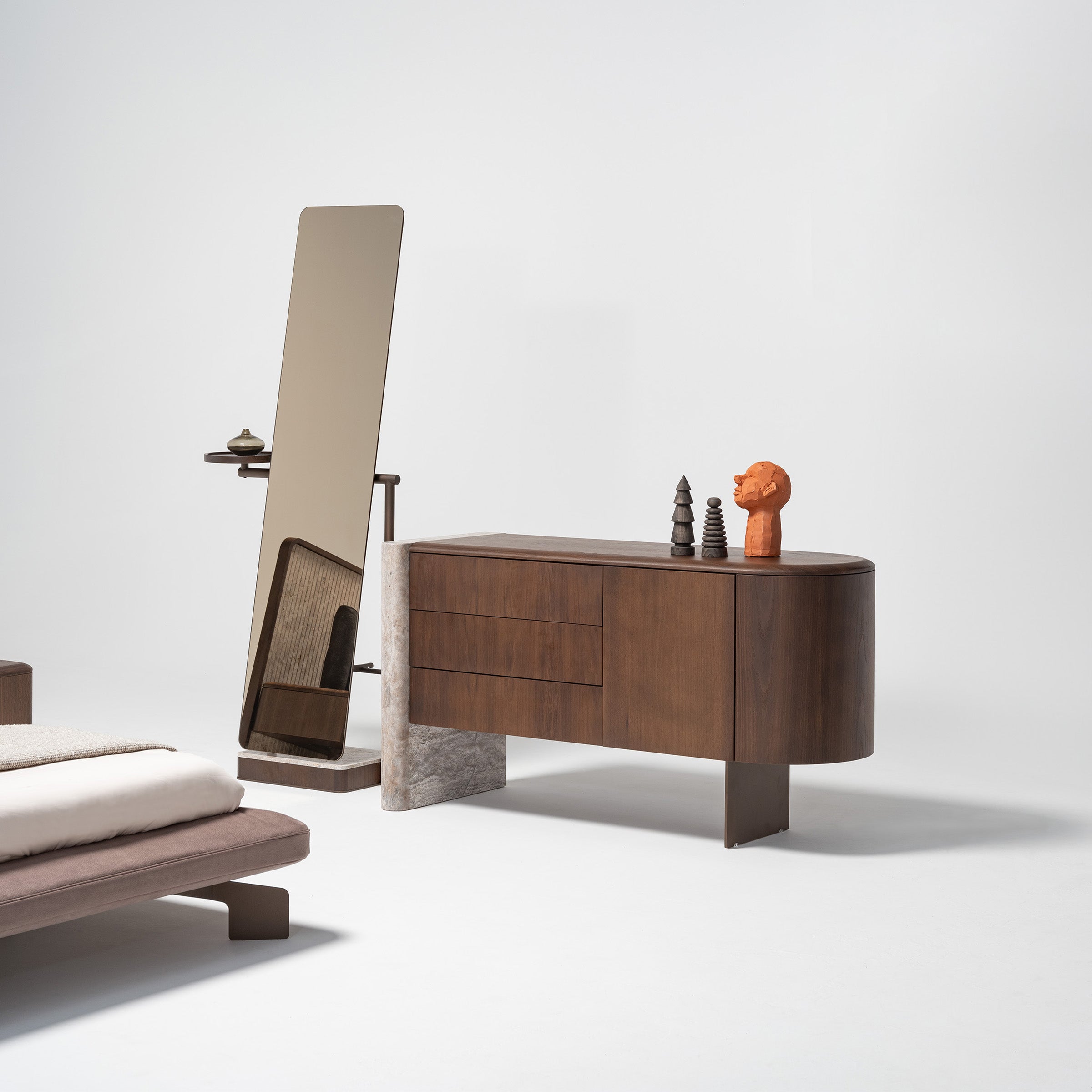 ODEON DRESSER OD-DR-002 -  Dressers and Mirrors - ebarza Furniture UAE | Shop Modern Furniture in Abu Dhabi & Dubai - مفروشات ايبازرا في الامارات | تسوق اثاث عصري وديكورات مميزة في دبي وابوظبي