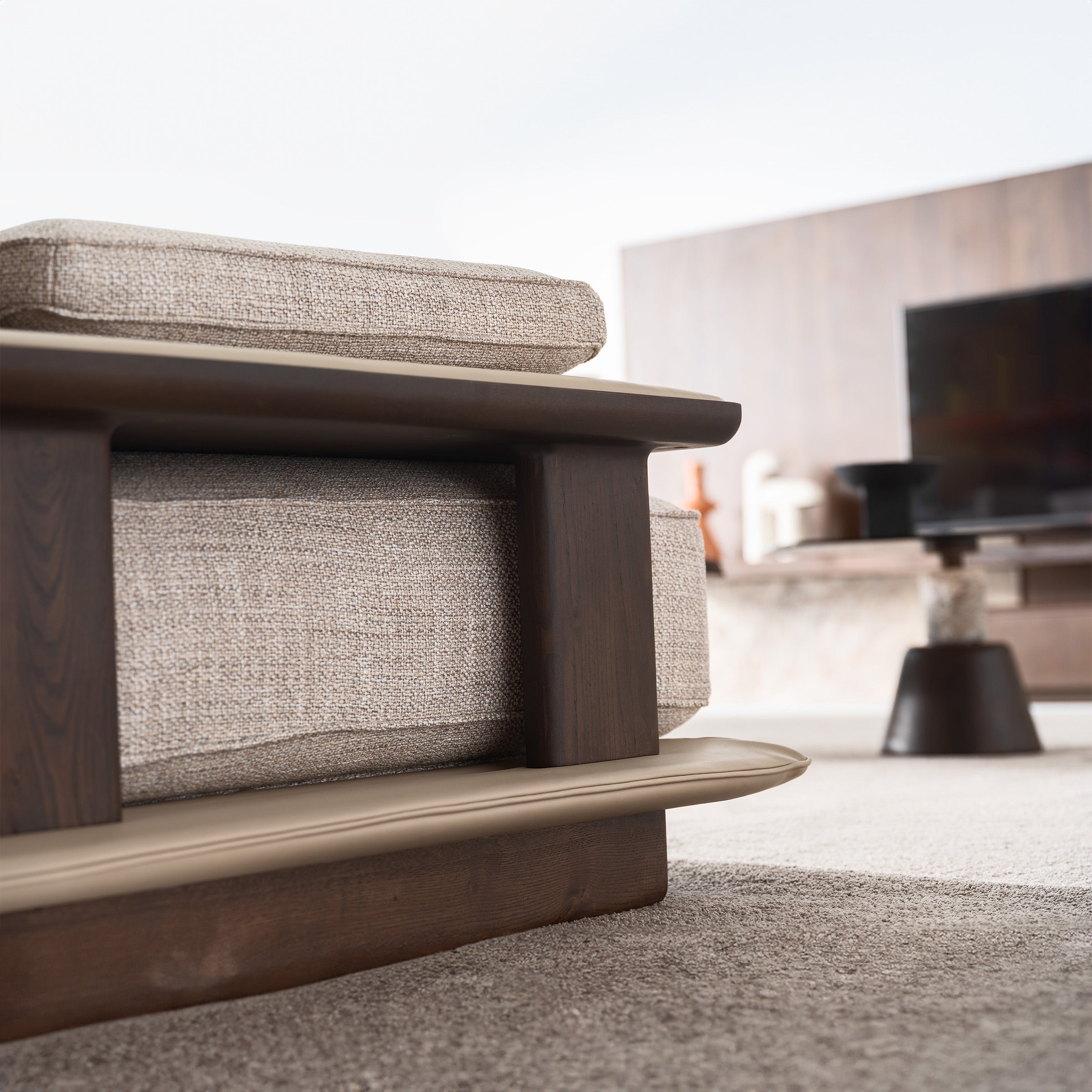 ODEON SINGLE MODULE WITH LEFT ARM 123cm for Odeon Sofa OD-L/M-ARM003 -  Sofas - ebarza Furniture UAE | Shop Modern Furniture in Abu Dhabi & Dubai - مفروشات ايبازرا في الامارات | تسوق اثاث عصري وديكورات مميزة في دبي وابوظبي