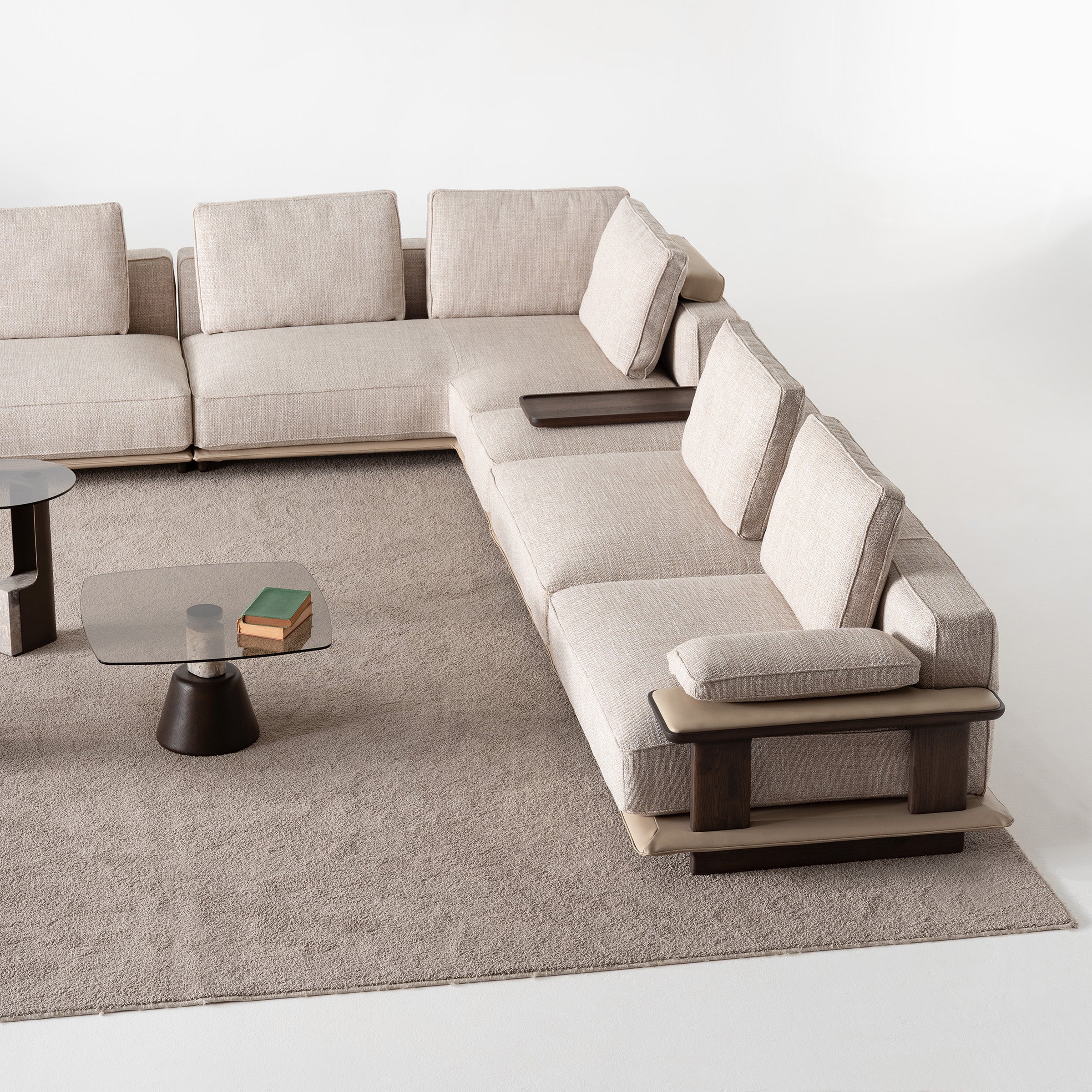 ODEON SINGLE MODULE WITHOUT ARM 110cm for odeon sofa OD-Middle-002 -  Sofas - ebarza Furniture UAE | Shop Modern Furniture in Abu Dhabi & Dubai - مفروشات ايبازرا في الامارات | تسوق اثاث عصري وديكورات مميزة في دبي وابوظبي