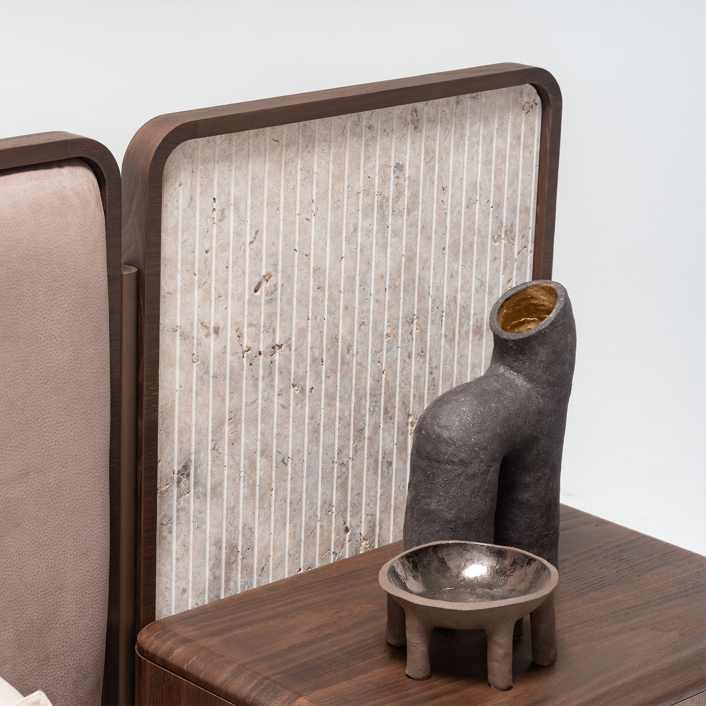2X ODEON NIGHTSTAND OD-NS-001 -  Bed Side Table - ebarza Furniture UAE | Shop Modern Furniture in Abu Dhabi & Dubai - مفروشات ايبازرا في الامارات | تسوق اثاث عصري وديكورات مميزة في دبي وابوظبي