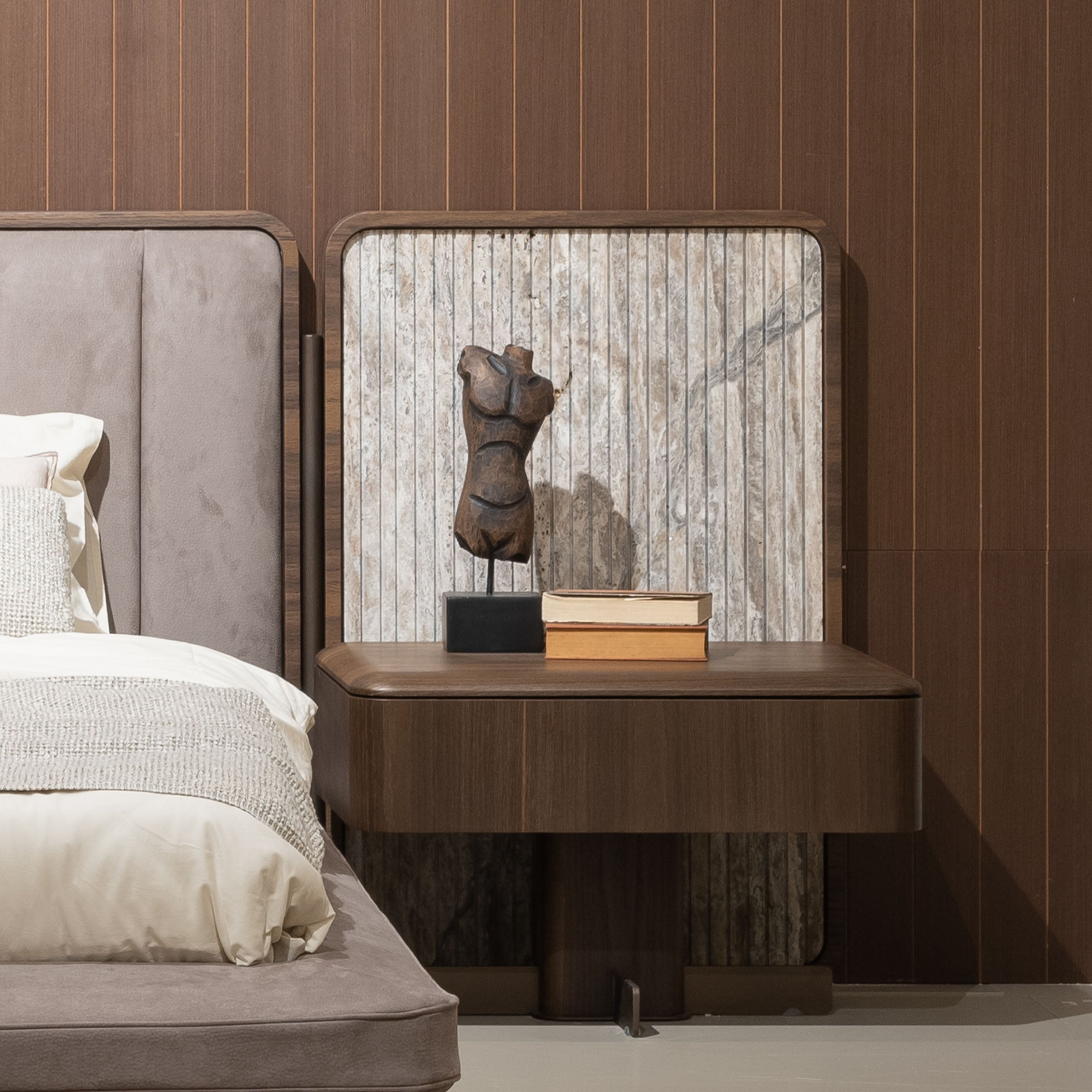 2X ODEON NIGHTSTAND OD-NS-001 -  Bed Side Table - ebarza Furniture UAE | Shop Modern Furniture in Abu Dhabi & Dubai - مفروشات ايبازرا في الامارات | تسوق اثاث عصري وديكورات مميزة في دبي وابوظبي