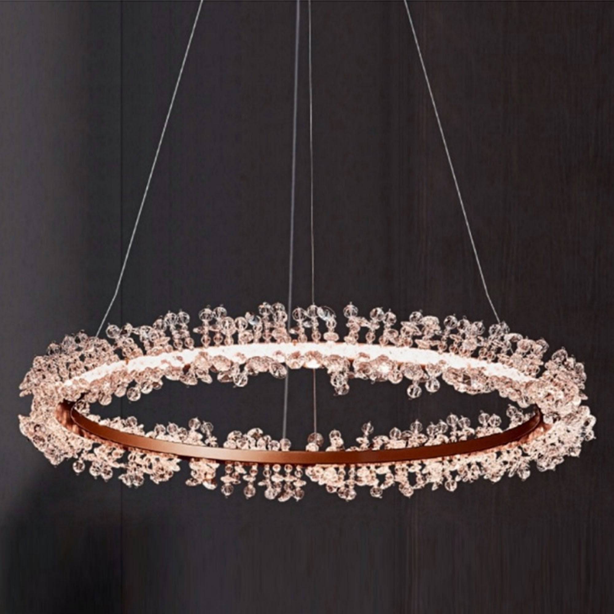 Orbit Chandelier Cy-New-092-RG -  Pendant Lamps - ebarza Furniture UAE | Shop Modern Furniture in Abu Dhabi & Dubai - مفروشات ايبازرا في الامارات | تسوق اثاث عصري وديكورات مميزة في دبي وابوظبي