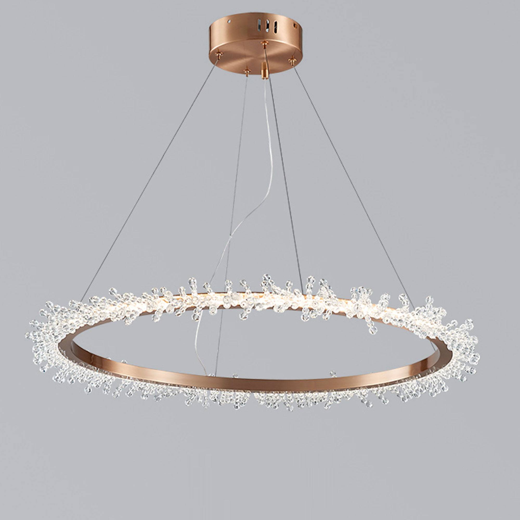 Orbit Chandelier Cy-New-092-RG -  Pendant Lamps - ebarza Furniture UAE | Shop Modern Furniture in Abu Dhabi & Dubai - مفروشات ايبازرا في الامارات | تسوق اثاث عصري وديكورات مميزة في دبي وابوظبي