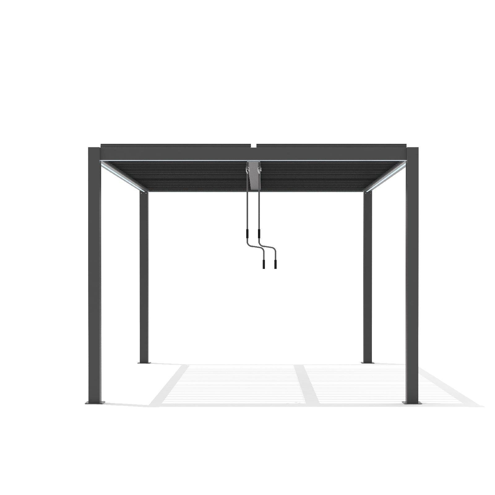 Outdoor Pergola And Screen With Led Light 300X300 M8610L-3X3 -  Smart Outdoors - ebarza Furniture UAE | Shop Modern Furniture in Abu Dhabi & Dubai - مفروشات ايبازرا في الامارات | تسوق اثاث عصري وديكورات مميزة في دبي وابوظبي
