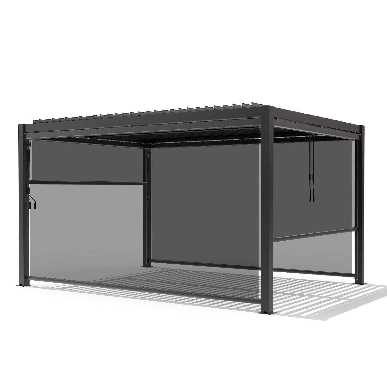 Outdoor Pergola And Screen With Led Light 300X400 M8610L-3X4 -  Smart Outdoors - ebarza Furniture UAE | Shop Modern Furniture in Abu Dhabi & Dubai - مفروشات ايبازرا في الامارات | تسوق اثاث عصري وديكورات مميزة في دبي وابوظبي