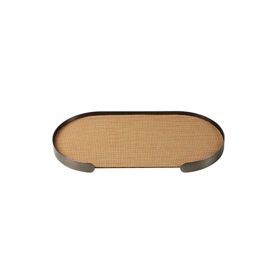 Oval Tray Coffee -B FC-W25002B -  Trays - ebarza Furniture UAE | Shop Modern Furniture in Abu Dhabi & Dubai - مفروشات ايبازرا في الامارات | تسوق اثاث عصري وديكورات مميزة في دبي وابوظبي