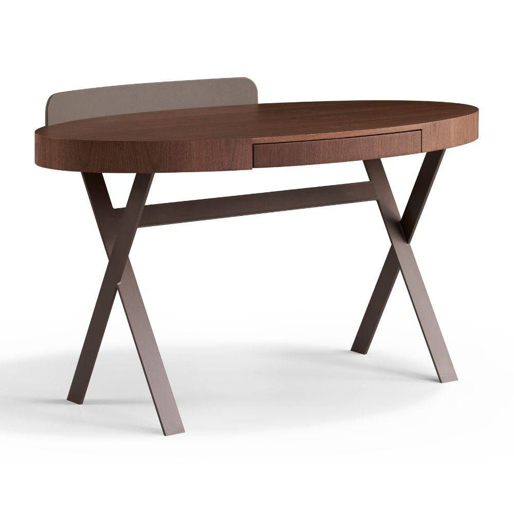 Oval Wood Office Desk / Bedroom Dresser Wd002 -  Office Desks - ebarza Furniture UAE | Shop Modern Furniture in Abu Dhabi & Dubai - مفروشات ايبازرا في الامارات | تسوق اثاث عصري وديكورات مميزة في دبي وابوظبي
