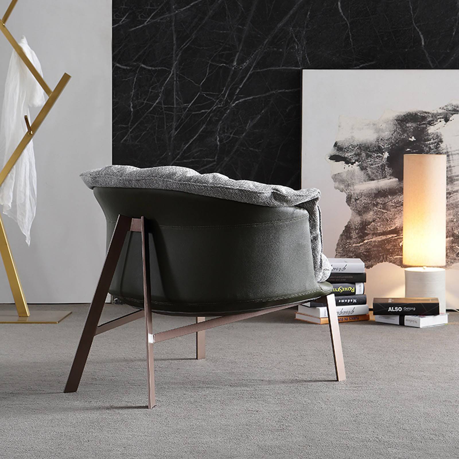 Parma Lounge Chair Lc036 -  Lounge Chairs - ebarza Furniture UAE | Shop Modern Furniture in Abu Dhabi & Dubai - مفروشات ايبازرا في الامارات | تسوق اثاث عصري وديكورات مميزة في دبي وابوظبي