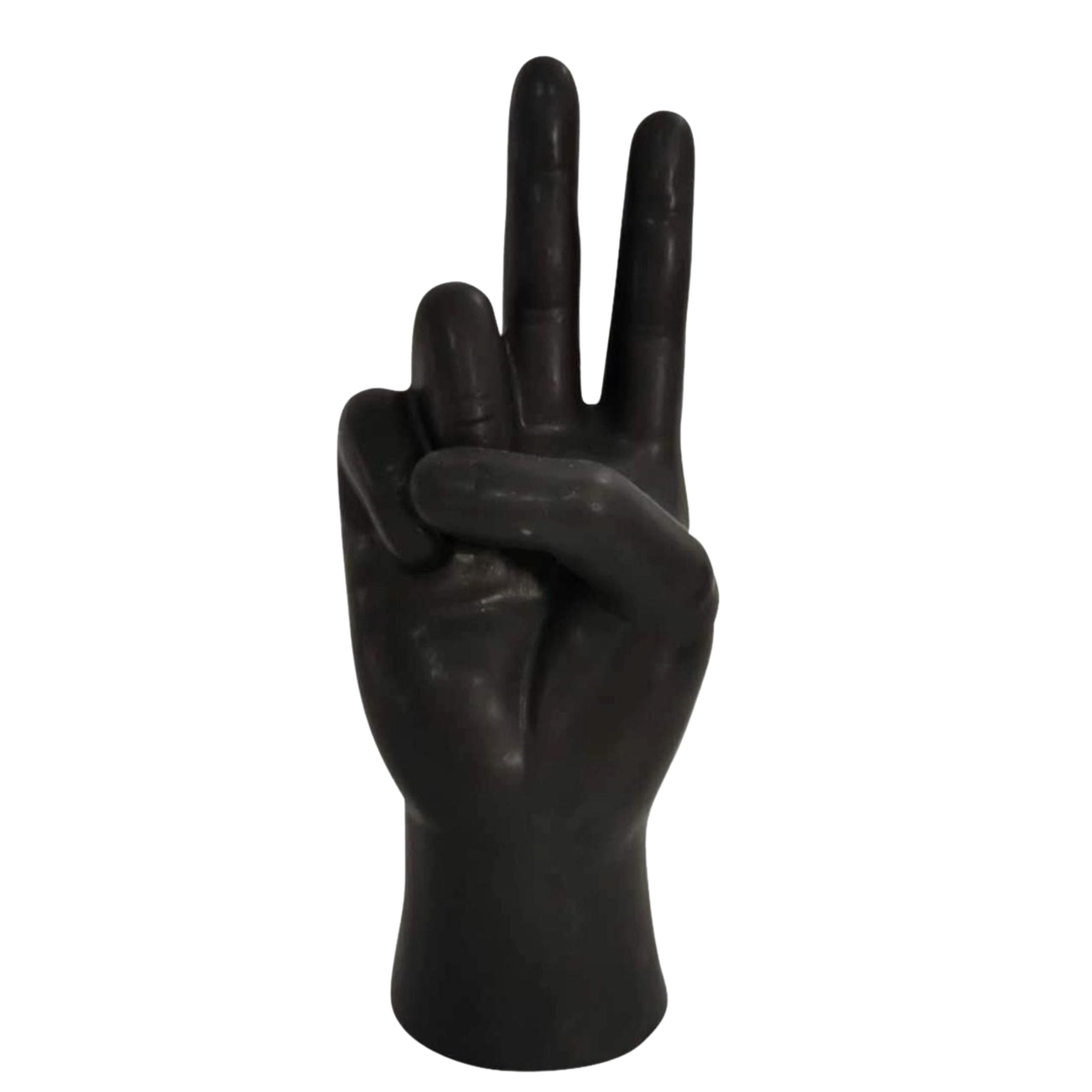 Peace Sign Table Decor - Black 15944-02 -  Home Decor Figurines - ebarza Furniture UAE | Shop Modern Furniture in Abu Dhabi & Dubai - مفروشات ايبازرا في الامارات | تسوق اثاث عصري وديكورات مميزة في دبي وابوظبي