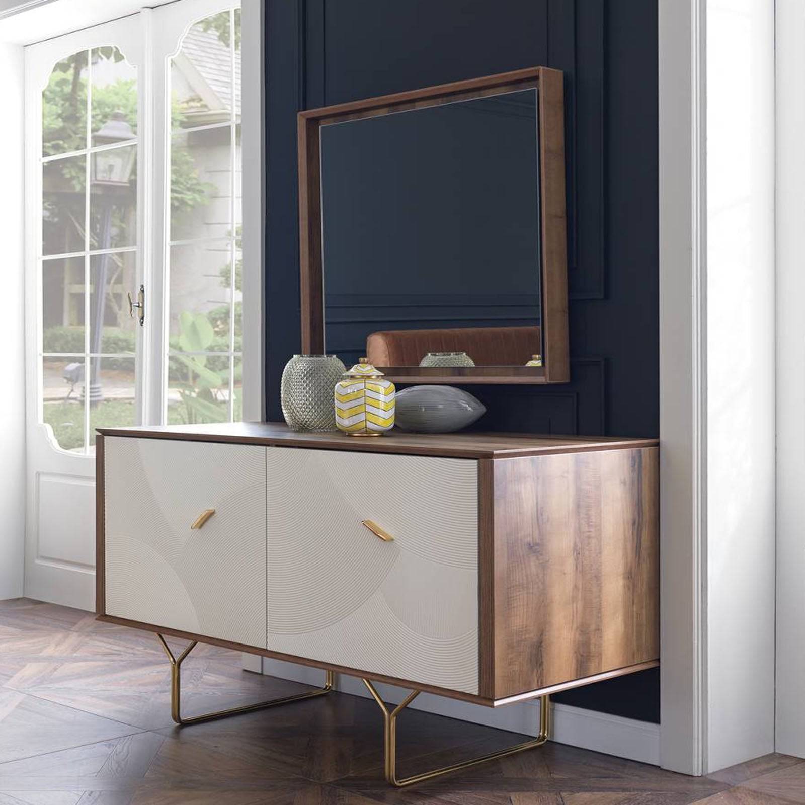 Pena Dresser And Mirror Pena002-Dresser -  Dressers and Mirrors - ebarza Furniture UAE | Shop Modern Furniture in Abu Dhabi & Dubai - مفروشات ايبازرا في الامارات | تسوق اثاث عصري وديكورات مميزة في دبي وابوظبي