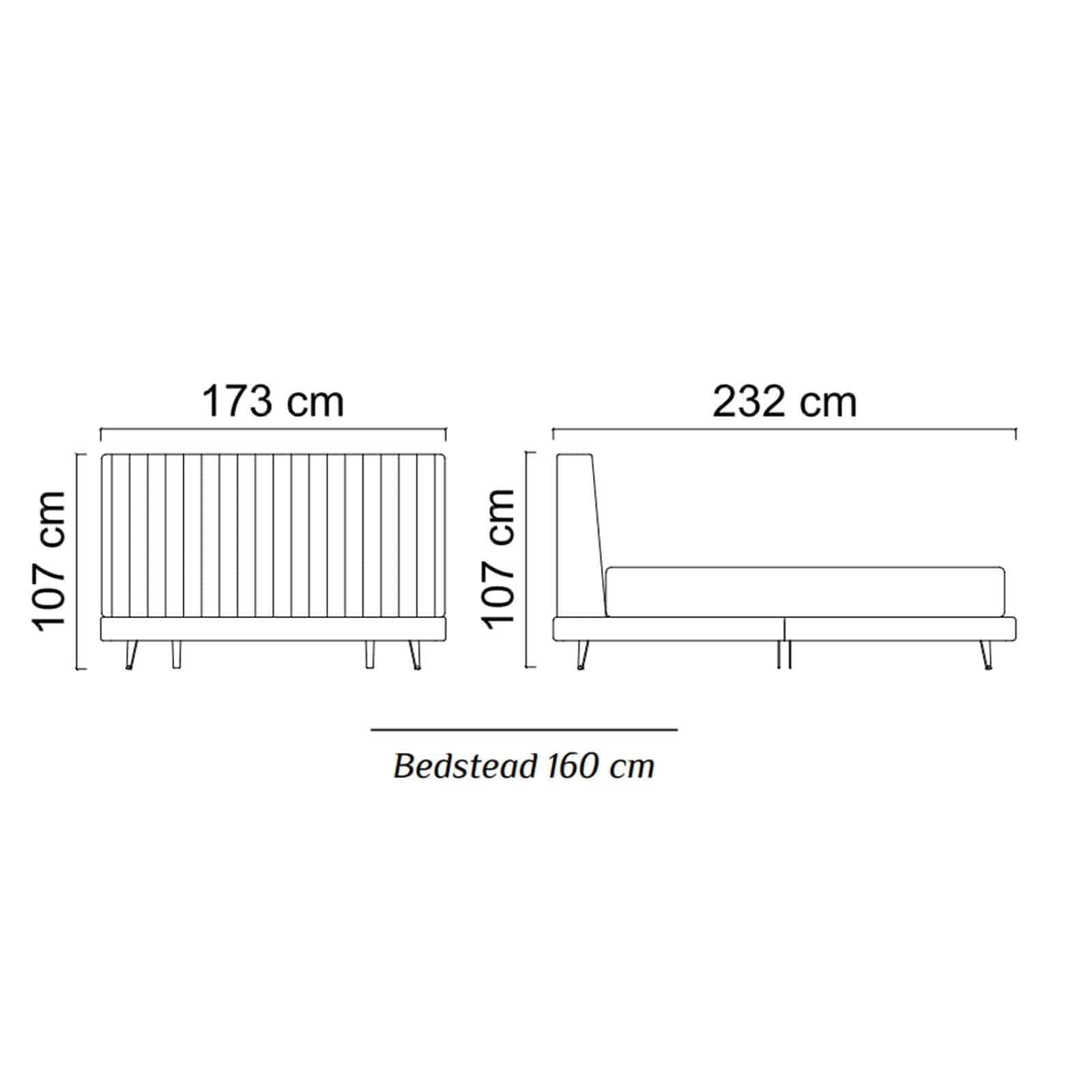 Pena Queen Size Bedstead Pena-Bed006 -  Bedsteads - ebarza Furniture UAE | Shop Modern Furniture in Abu Dhabi & Dubai - مفروشات ايبازرا في الامارات | تسوق اثاث عصري وديكورات مميزة في دبي وابوظبي