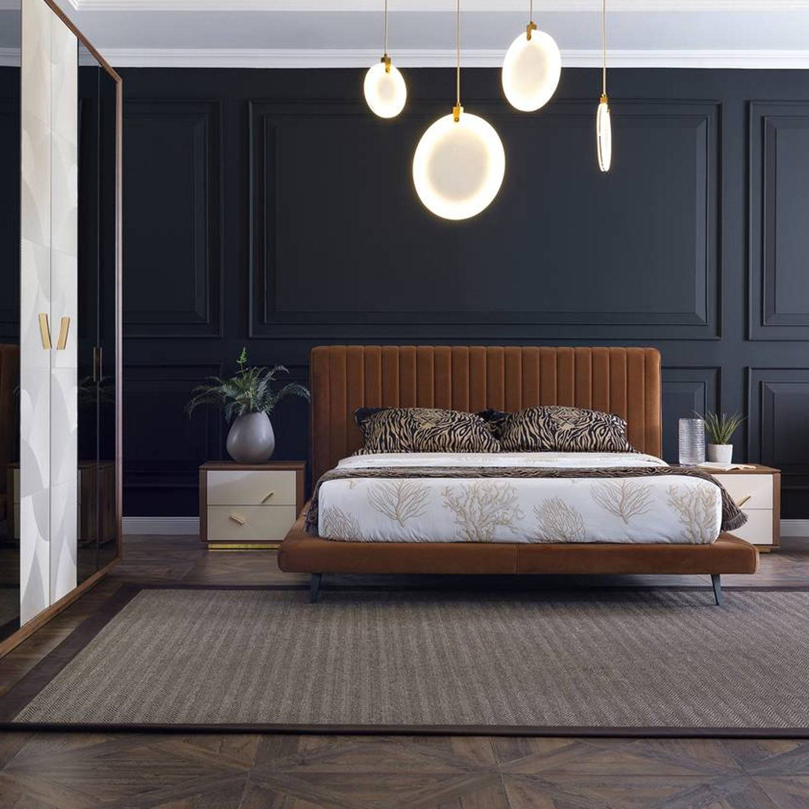 Pena Queen Size Bedstead Pena-Bed006 -  Bedsteads - ebarza Furniture UAE | Shop Modern Furniture in Abu Dhabi & Dubai - مفروشات ايبازرا في الامارات | تسوق اثاث عصري وديكورات مميزة في دبي وابوظبي