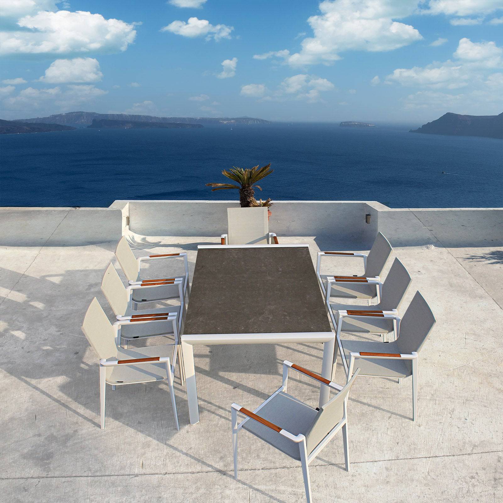 Phoenix Outdoor Dining Set Phoenix-D -  Outdoor Furniture Sets - ebarza Furniture UAE | Shop Modern Furniture in Abu Dhabi & Dubai - مفروشات ايبازرا في الامارات | تسوق اثاث عصري وديكورات مميزة في دبي وابوظبي