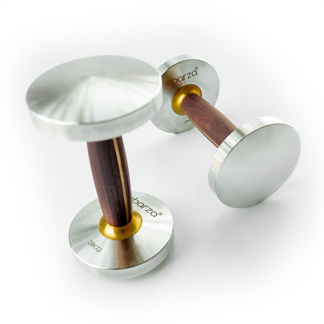 Ebarza Stainless Walnut Dumbbell-3kg  PRO-GMYL01-3 -  Home Decor Figurines - ebarza Furniture UAE | Shop Modern Furniture in Abu Dhabi & Dubai - مفروشات ايبازرا في الامارات | تسوق اثاث عصري وديكورات مميزة في دبي وابوظبي