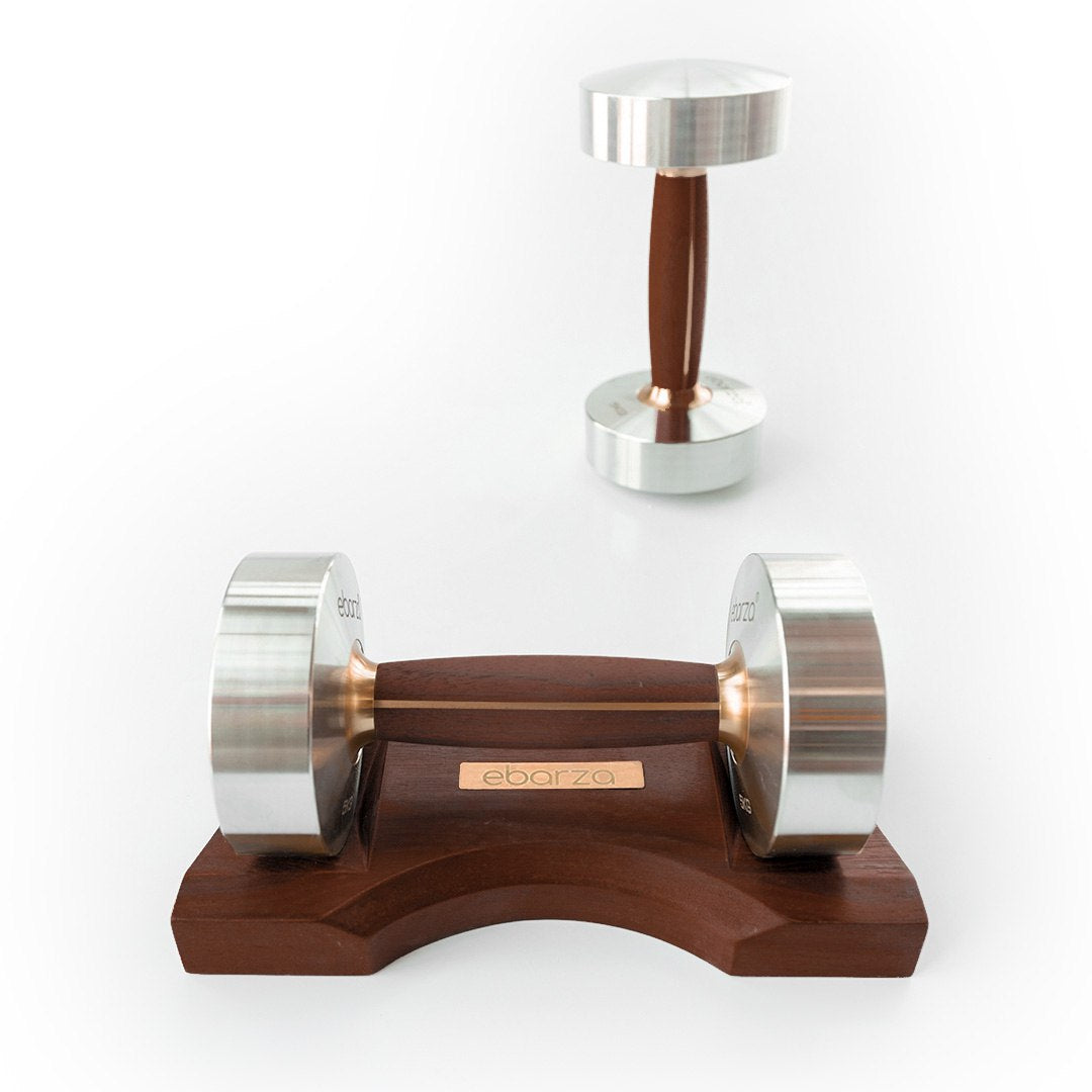 Ebarza Stainless Walnut Dumbbell Tray 1-16kg PRO-GMYLT00-3 -  Home Decor Figurines - ebarza Furniture UAE | Shop Modern Furniture in Abu Dhabi & Dubai - مفروشات ايبازرا في الامارات | تسوق اثاث عصري وديكورات مميزة في دبي وابوظبي