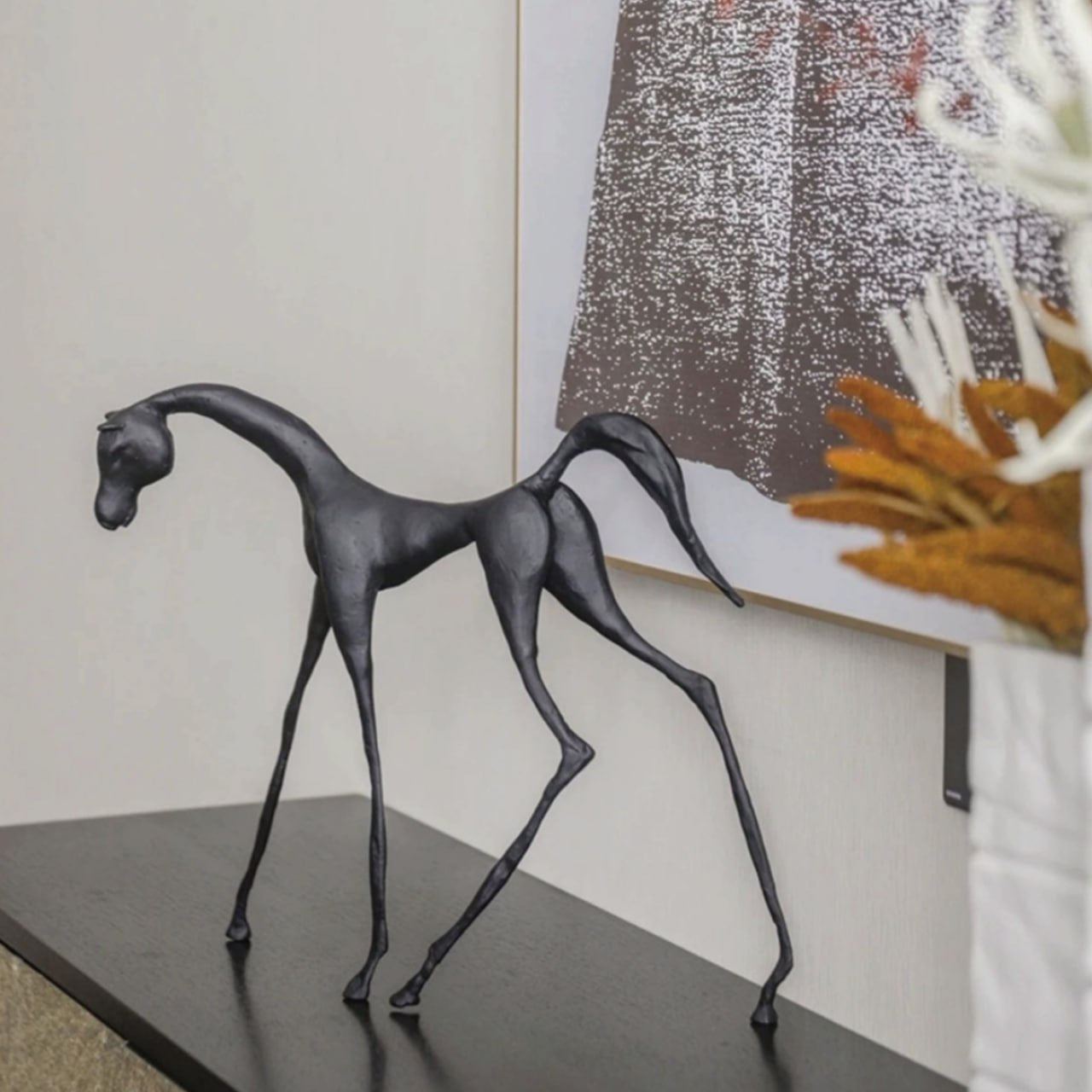 HORSE SCULPTURE H1784 -  Home Decor Figurines - ebarza Furniture UAE | Shop Modern Furniture in Abu Dhabi & Dubai - مفروشات ايبازرا في الامارات | تسوق اثاث عصري وديكورات مميزة في دبي وابوظبي