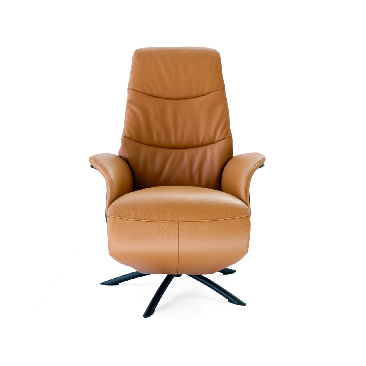 Swivel and Recliner Lounge Chair With Black Legs SL-HJ3462 -  Lounge Chairs - ebarza Furniture UAE | Shop Modern Furniture in Abu Dhabi & Dubai - مفروشات ايبازرا في الامارات | تسوق اثاث عصري وديكورات مميزة في دبي وابوظبي