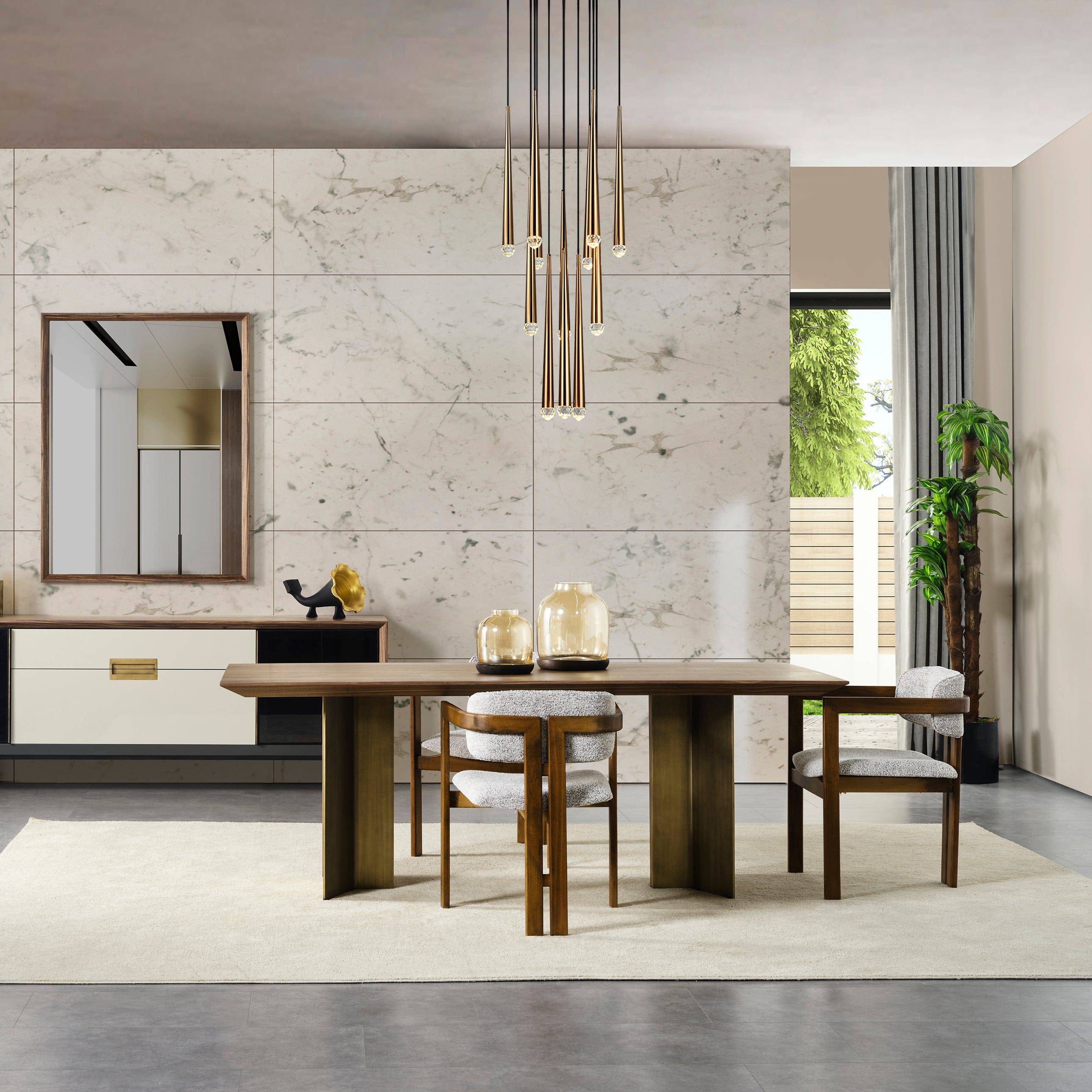 Pietra Kristal Dining Table Krstl-Dtable -  Dining Tables - ebarza Furniture UAE | Shop Modern Furniture in Abu Dhabi & Dubai - مفروشات ايبازرا في الامارات | تسوق اثاث عصري وديكورات مميزة في دبي وابوظبي