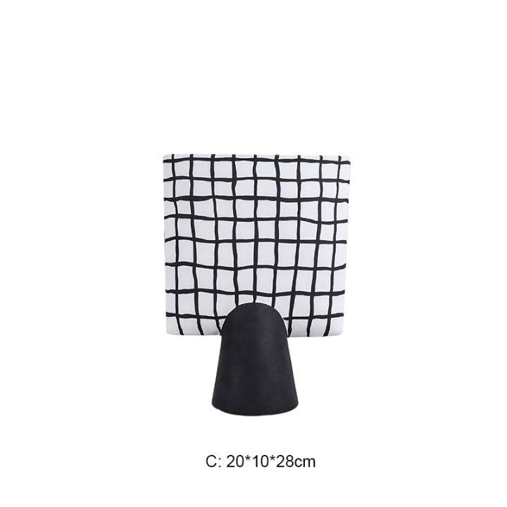 Pillar Vase -Black C Fa-D21023C -  Home Decor Figurines - ebarza Furniture UAE | Shop Modern Furniture in Abu Dhabi & Dubai - مفروشات ايبازرا في الامارات | تسوق اثاث عصري وديكورات مميزة في دبي وابوظبي