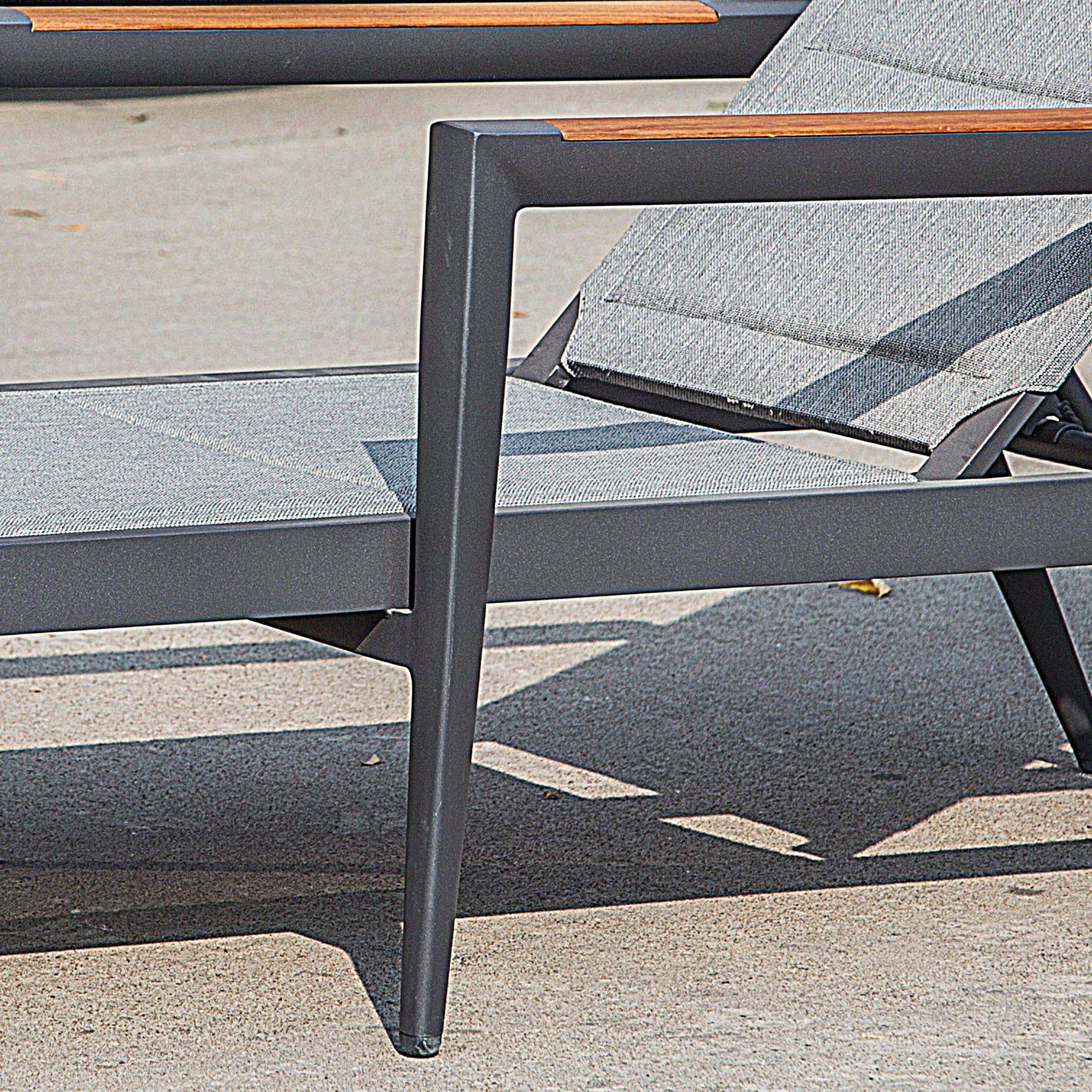 Polaris Outdoor Sunbed and Sidetable Table Polaris-L -  Sunloungers - ebarza Furniture UAE | Shop Modern Furniture in Abu Dhabi & Dubai - مفروشات ايبازرا في الامارات | تسوق اثاث عصري وديكورات مميزة في دبي وابوظبي
