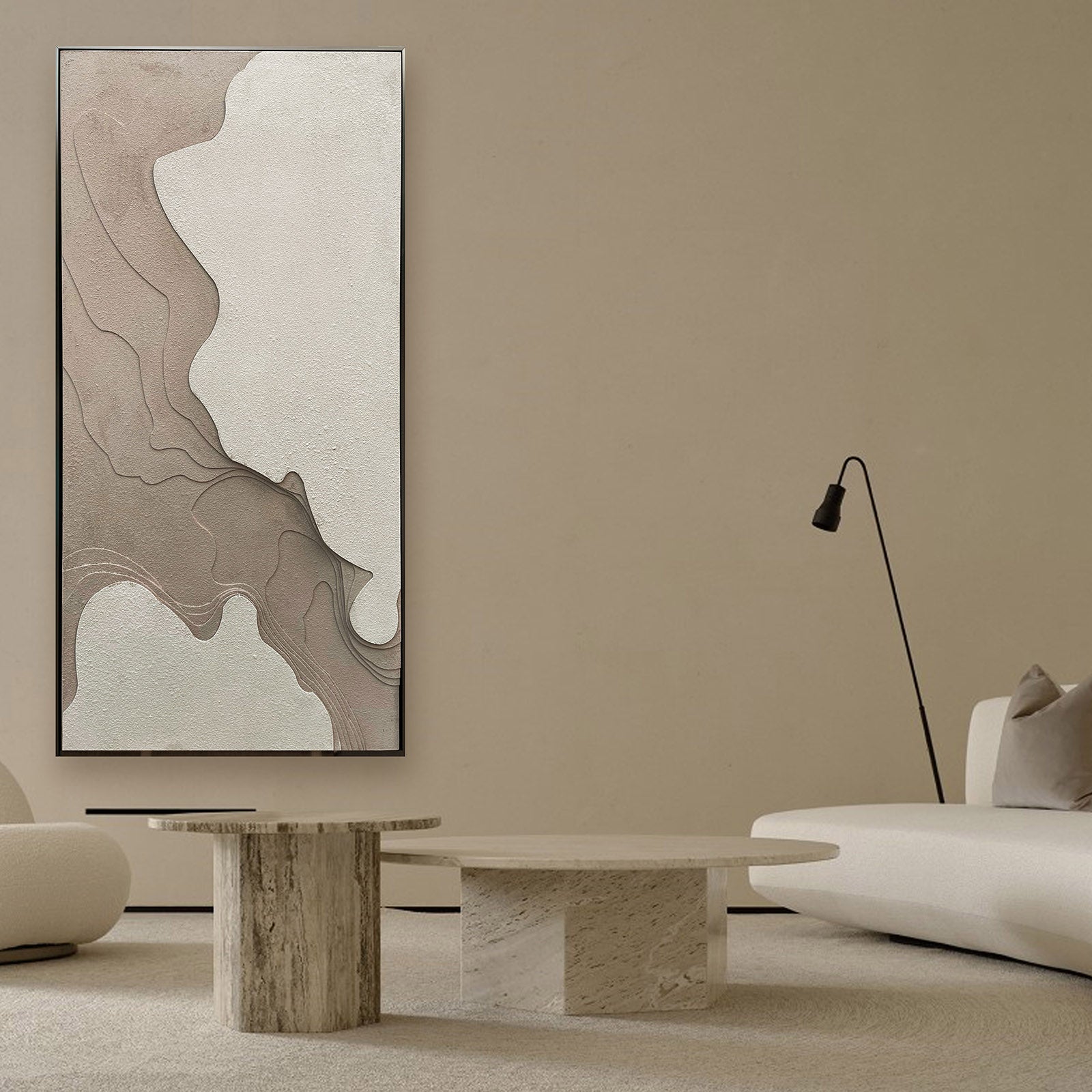 Display Item - Echoes Of Earth Wood Curving Painting 160x80cm SOASAMPLE005-Nakheel -  DISPLAY ITEM - ebarza Furniture UAE | Shop Modern Furniture in Abu Dhabi & Dubai - مفروشات ايبازرا في الامارات | تسوق اثاث عصري وديكورات مميزة في دبي وابوظبي