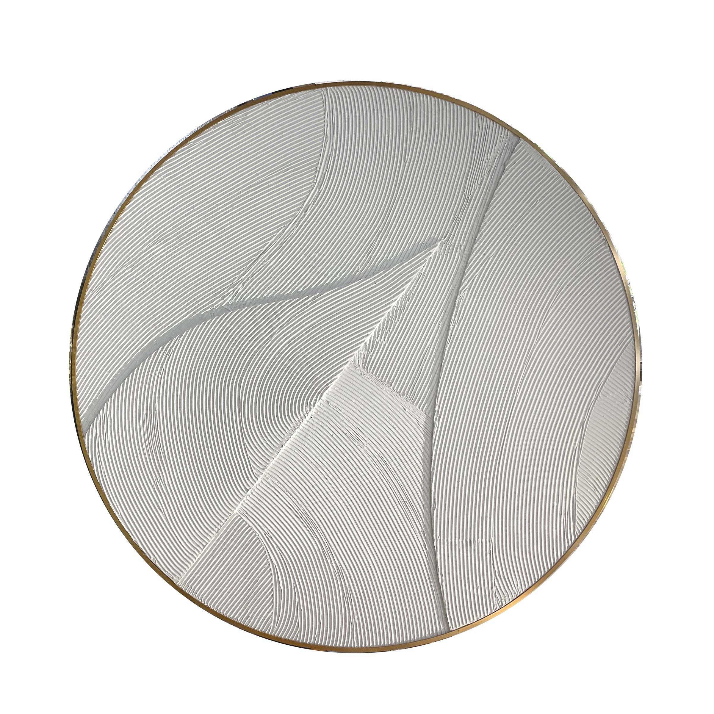 Hand Painted Art Gold Circle Metal FRAME Painting 120*120cm SOASAMPLE020 -  Paintings - ebarza Furniture UAE | Shop Modern Furniture in Abu Dhabi & Dubai - مفروشات ايبازرا في الامارات | تسوق اثاث عصري وديكورات مميزة في دبي وابوظبي