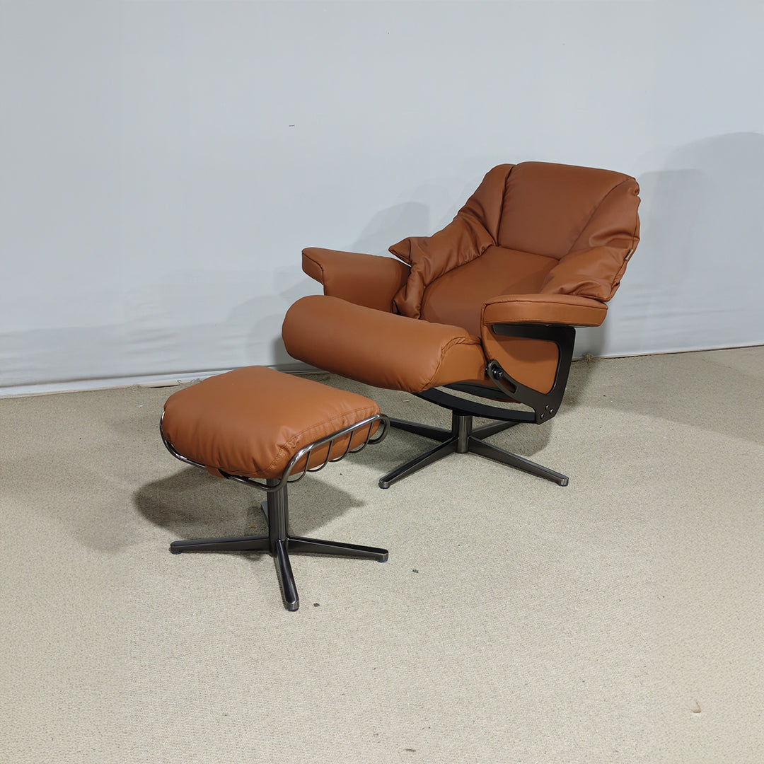 Meridian Lounge Chair with Ottoman F-2286C -  Lounge Chairs - ebarza Furniture UAE | Shop Modern Furniture in Abu Dhabi & Dubai - مفروشات ايبازرا في الامارات | تسوق اثاث عصري وديكورات مميزة في دبي وابوظبي