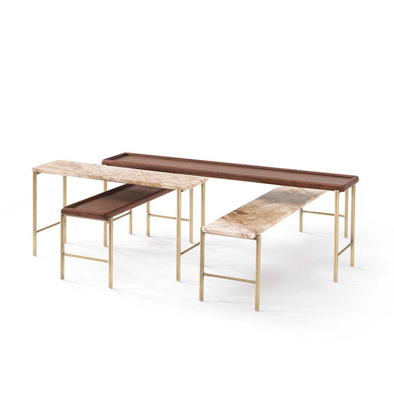 Prizma Center Table With Marble And Wood Top Prizma-Center -  Coffee Tables - ebarza Furniture UAE | Shop Modern Furniture in Abu Dhabi & Dubai - مفروشات ايبازرا في الامارات | تسوق اثاث عصري وديكورات مميزة في دبي وابوظبي