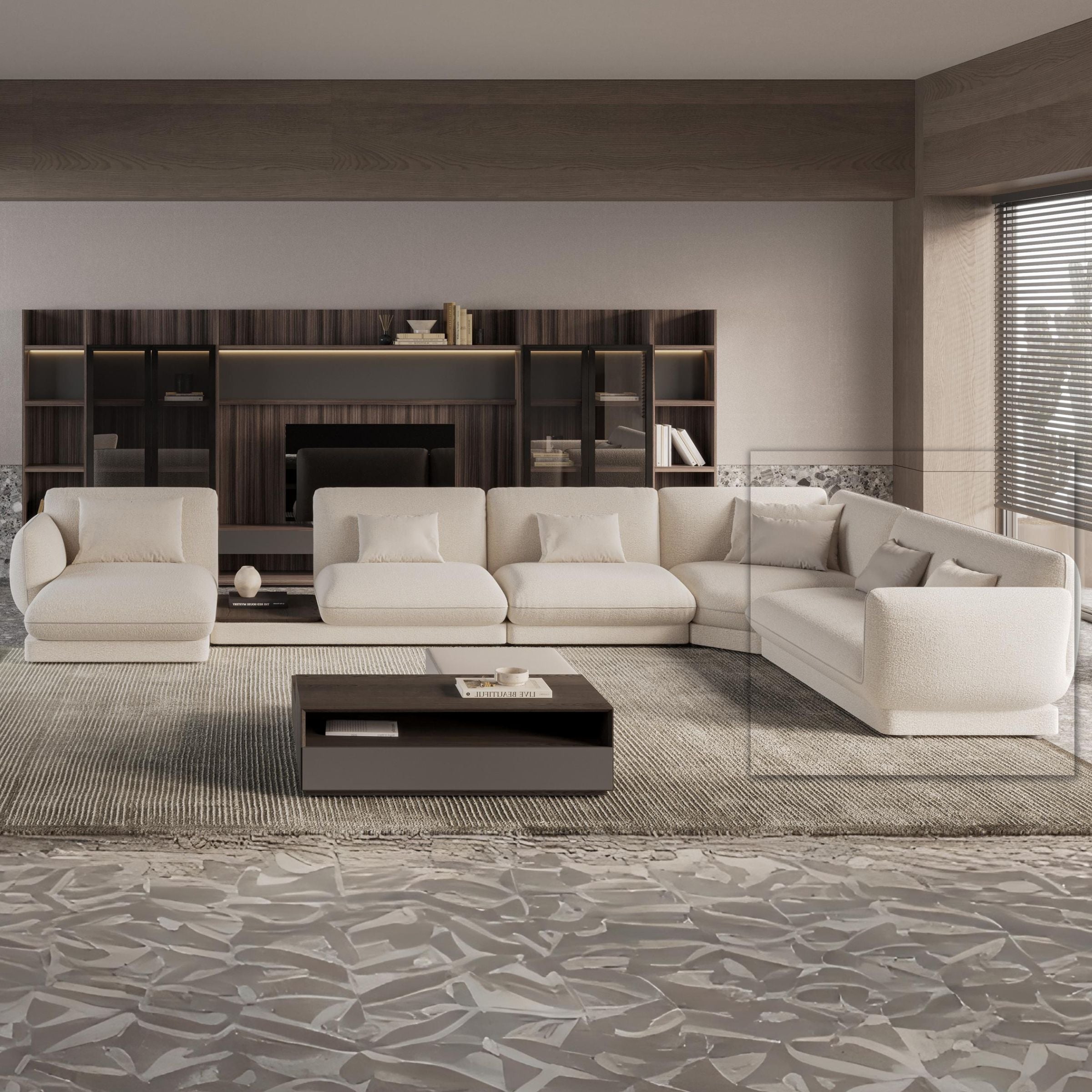 Loretta Right Arm Dual (Double) Module YOLRTA-DMRA -  Sofas - ebarza Furniture UAE | Shop Modern Furniture in Abu Dhabi & Dubai - مفروشات ايبازرا في الامارات | تسوق اثاث عصري وديكورات مميزة في دبي وابوظبي